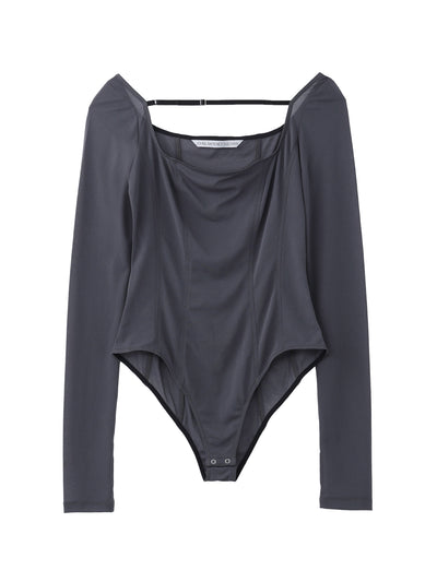 JERSEY FLONT STRAP BODY SUIT TOP