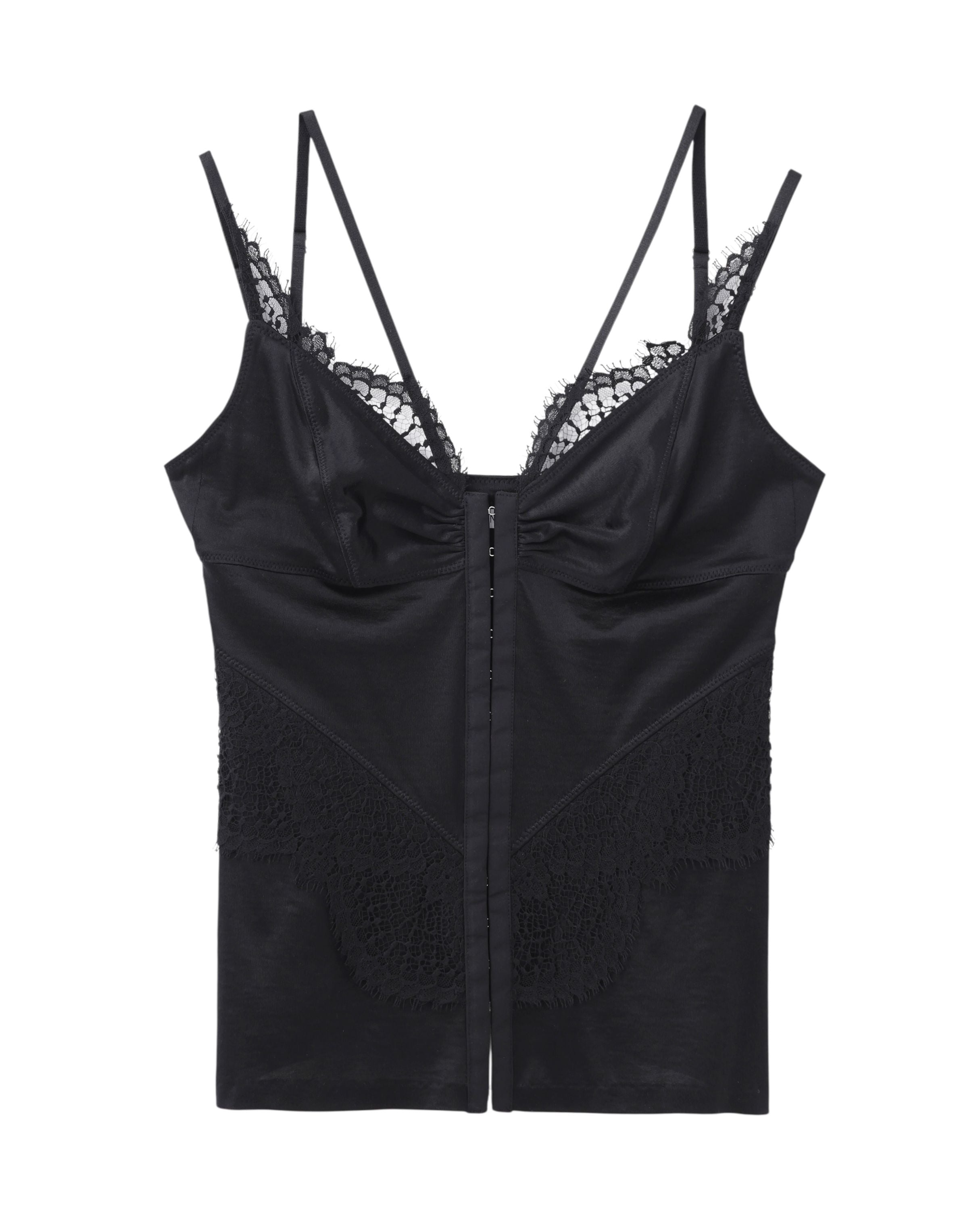 JERSEY & LACE COMBINATION CAMISOLE