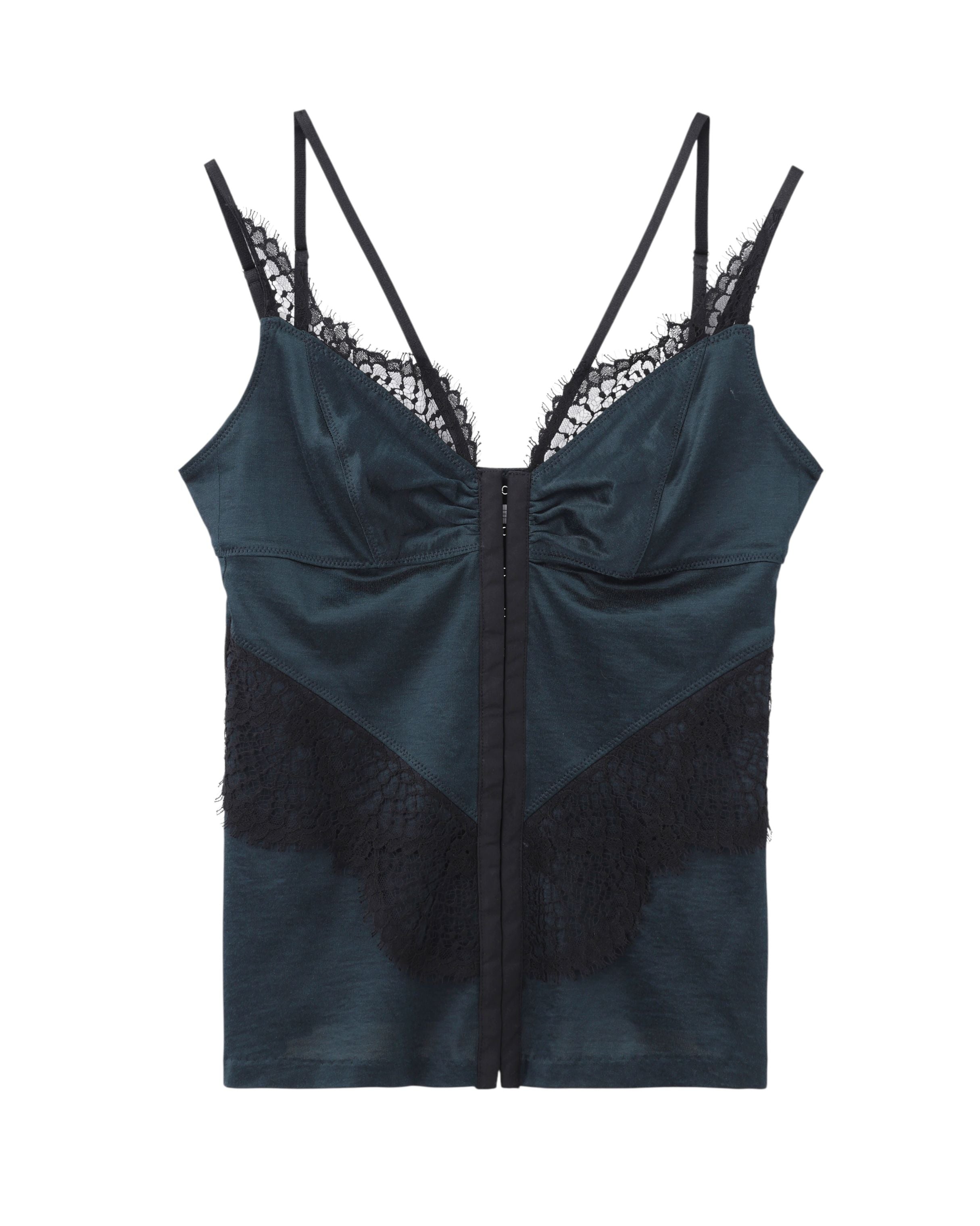 JERSEY & LACE COMBINATION CAMISOLE