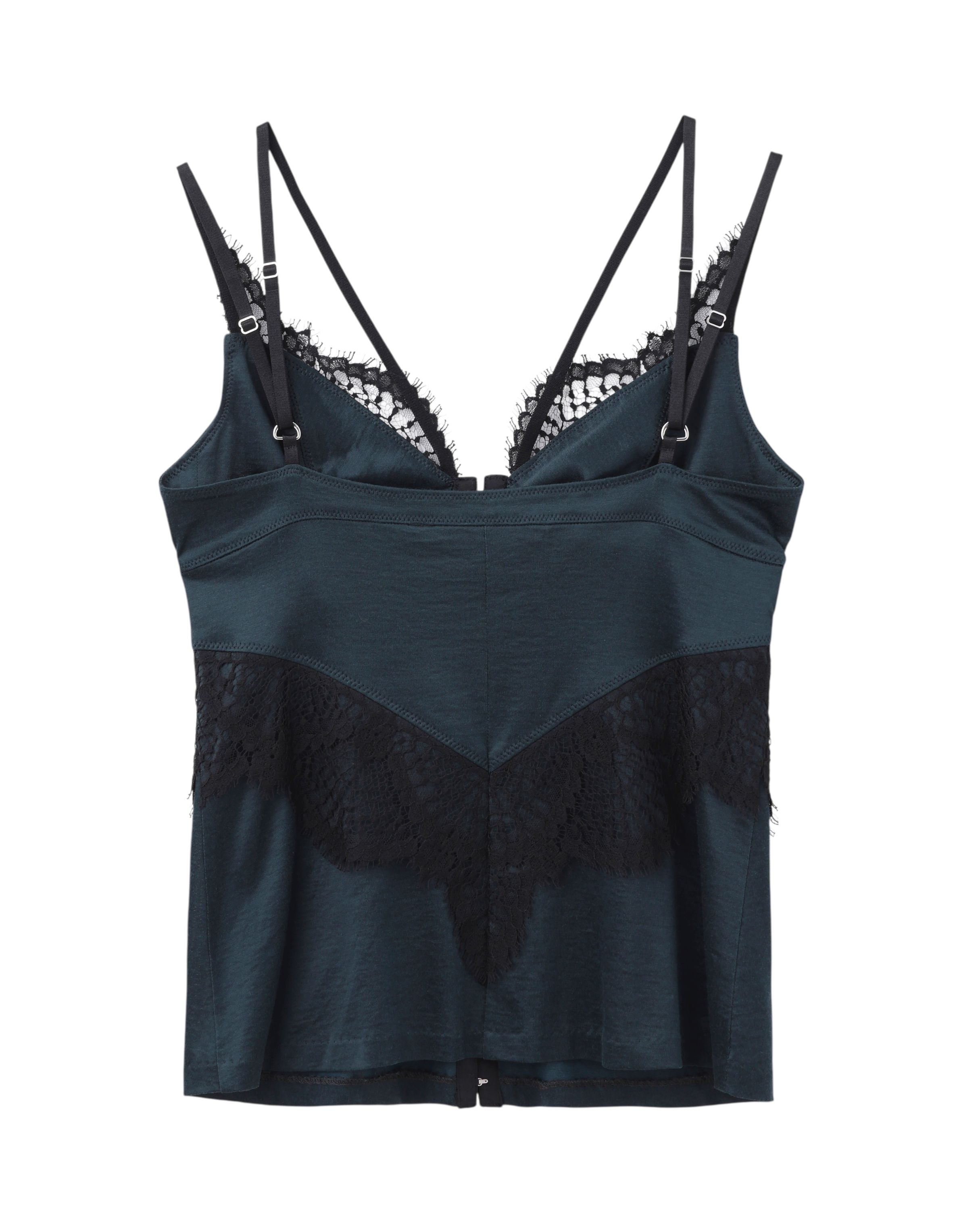 JERSEY & LACE COMBINATION CAMISOLE
