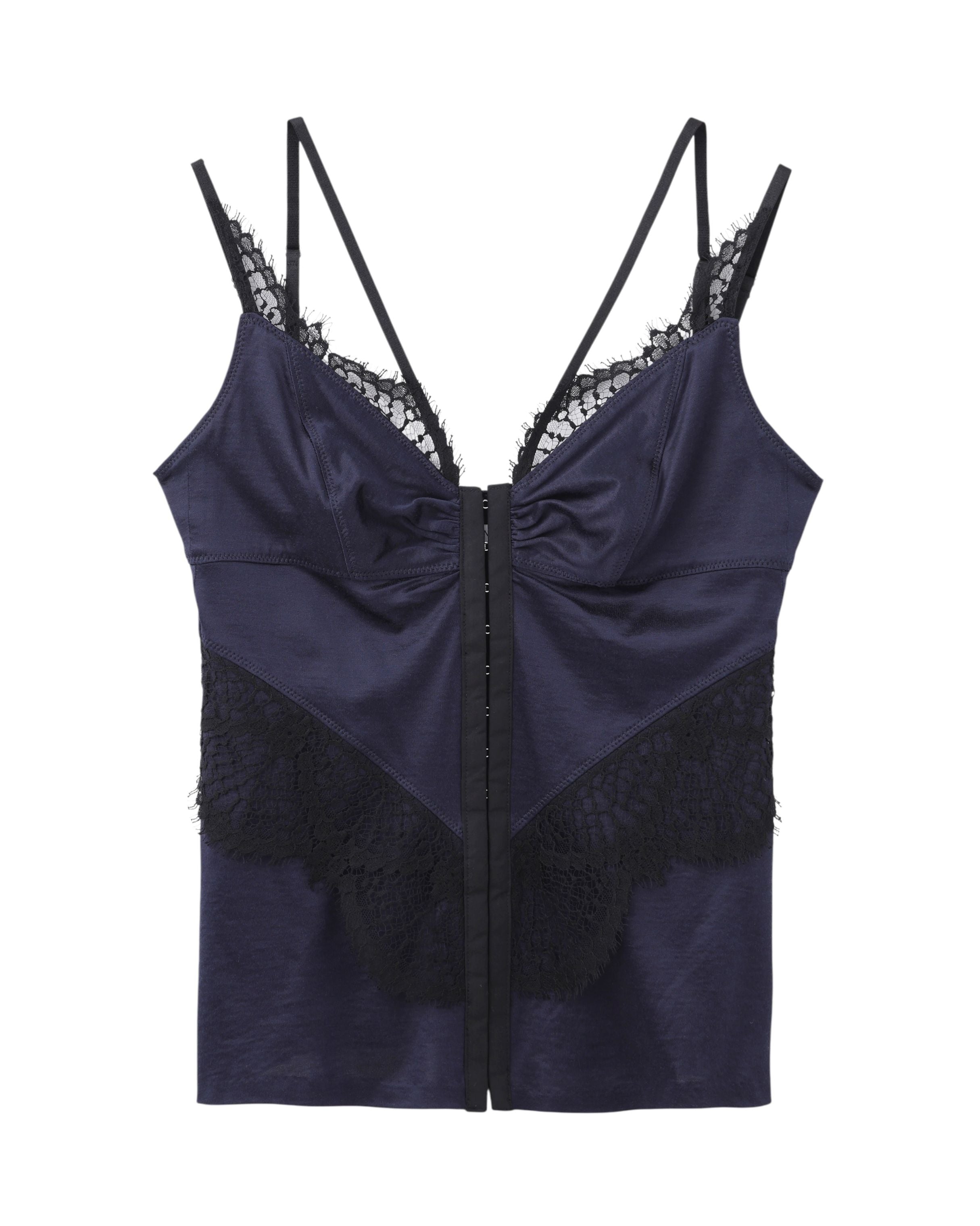 JERSEY & LACE COMBINATION CAMISOLE