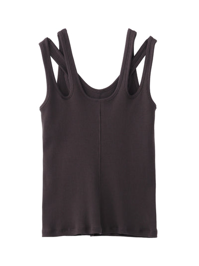 Cross Strap Rib Tank-Top