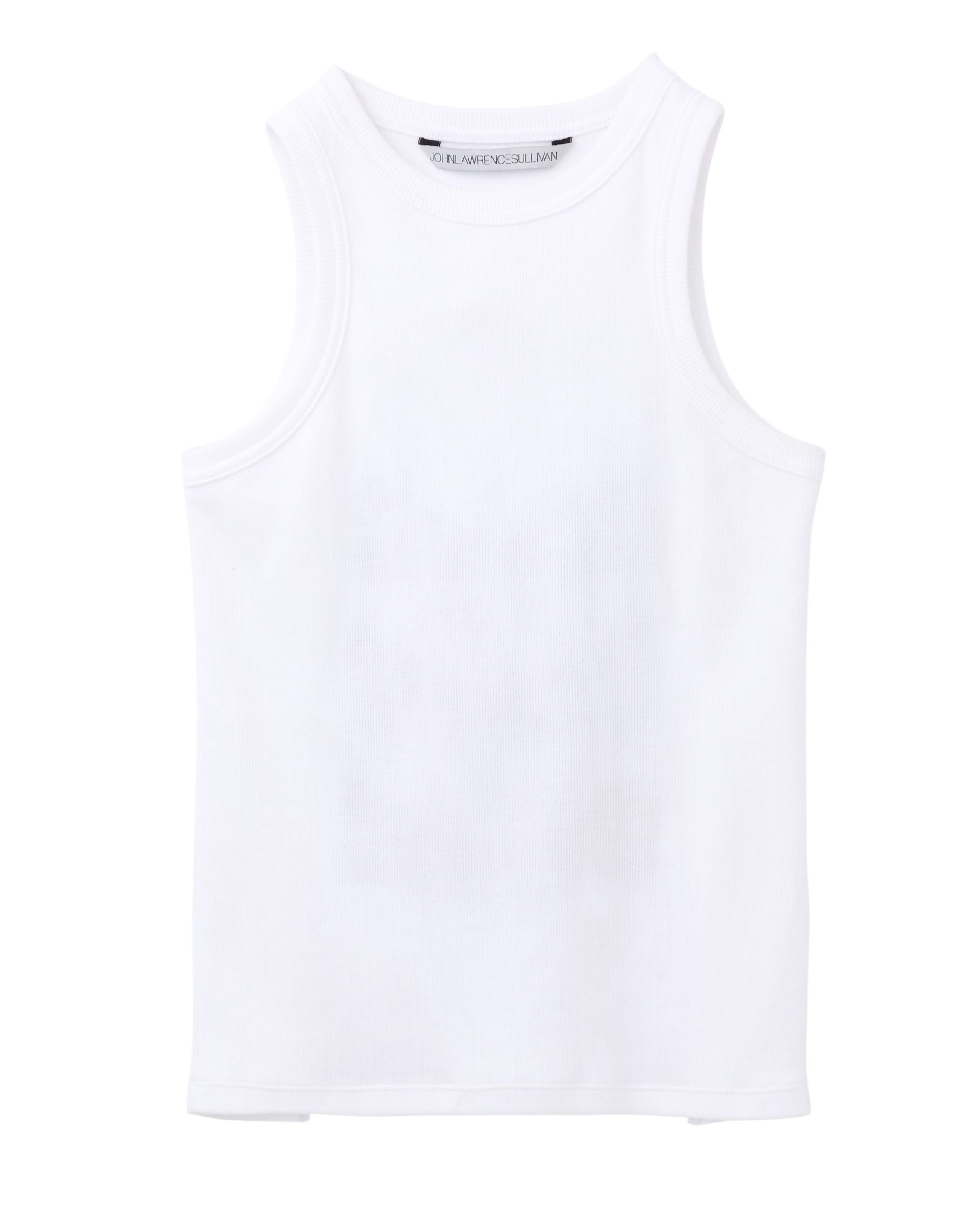 COTTON RIB BACK STRAP TANK-TOP