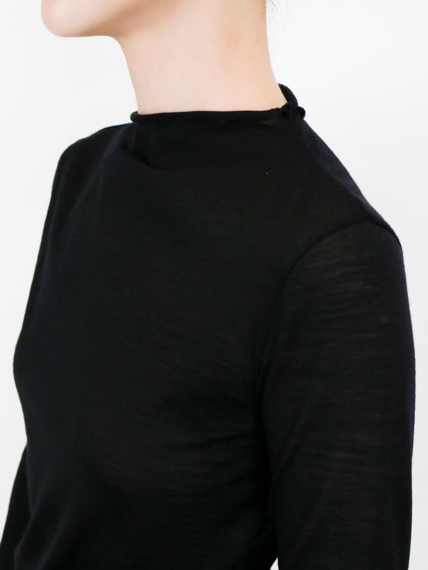 Wool Jersey Bottleneck Top