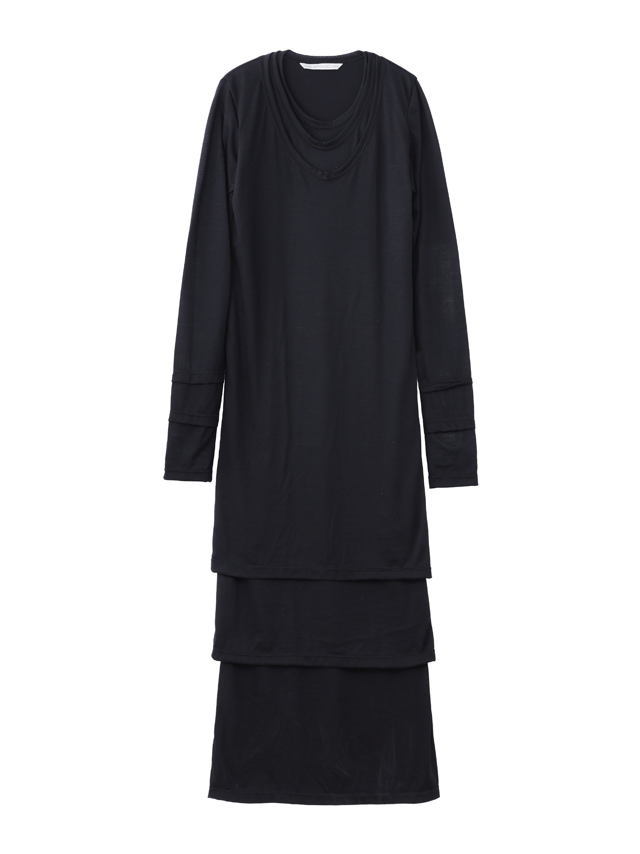 Wool Jersey Stacked Dress