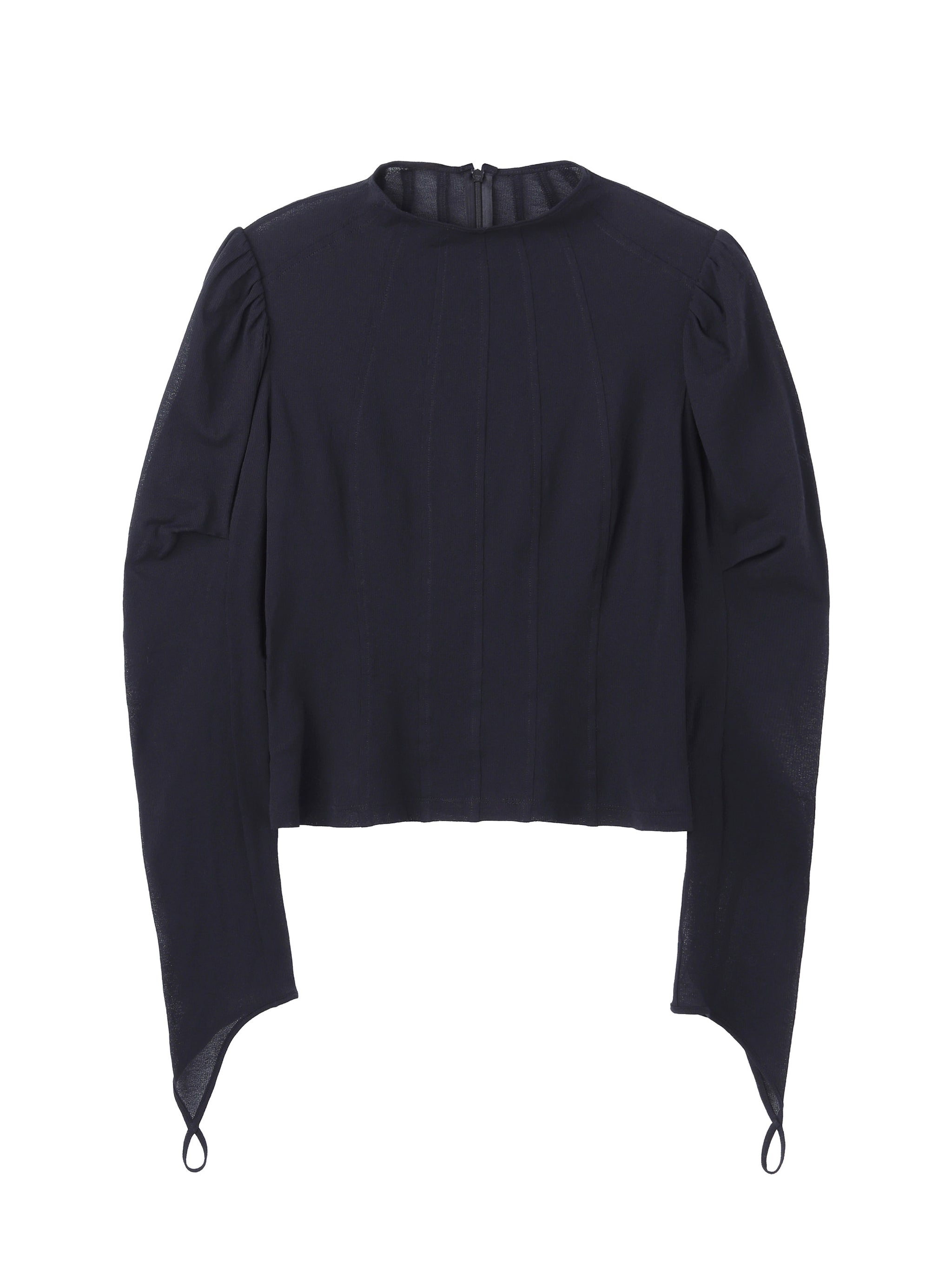 COTTON JERSEY PUFF SLEEVE TOP