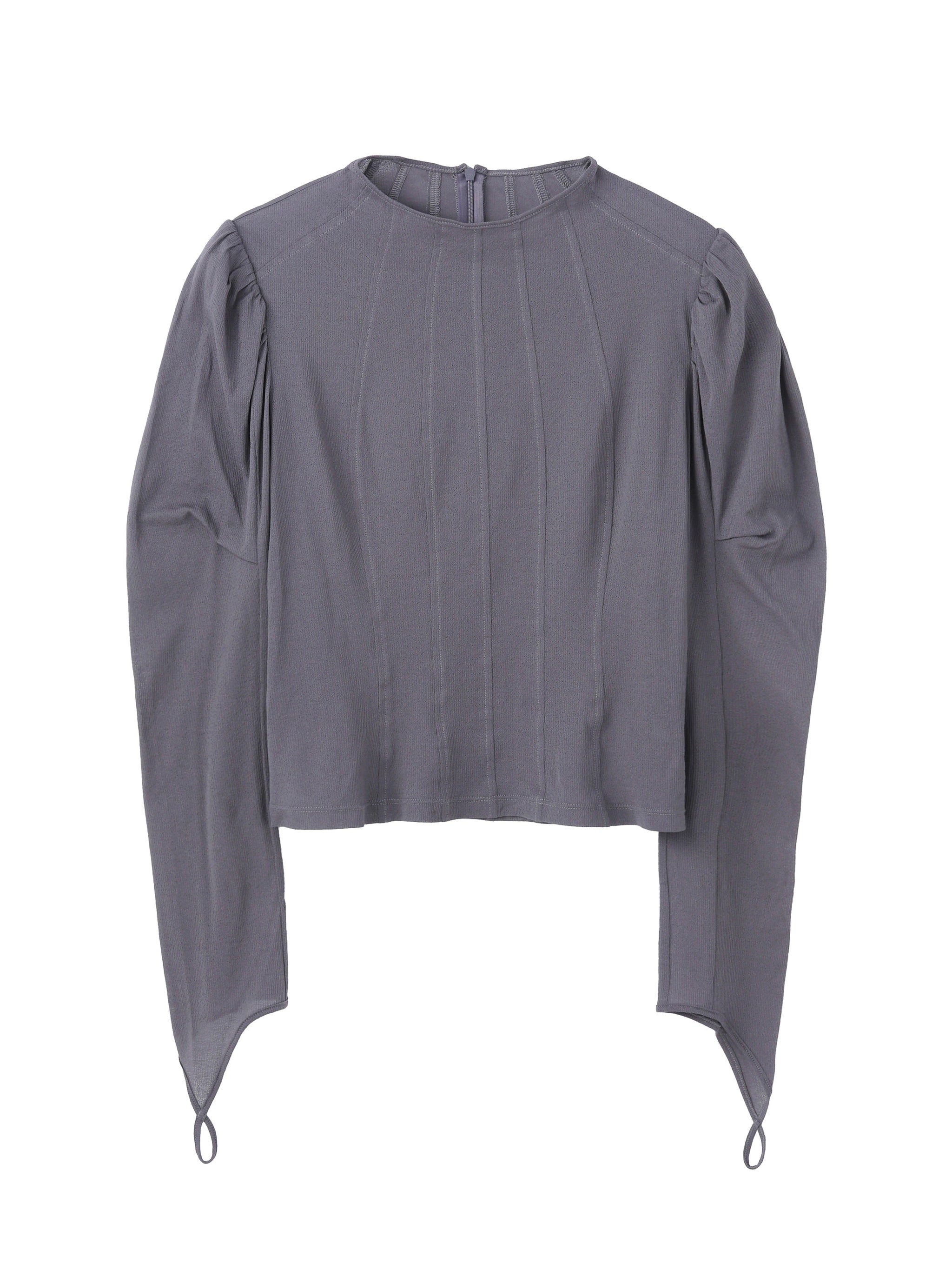 COTTON JERSEY PUFF SLEEVE TOP