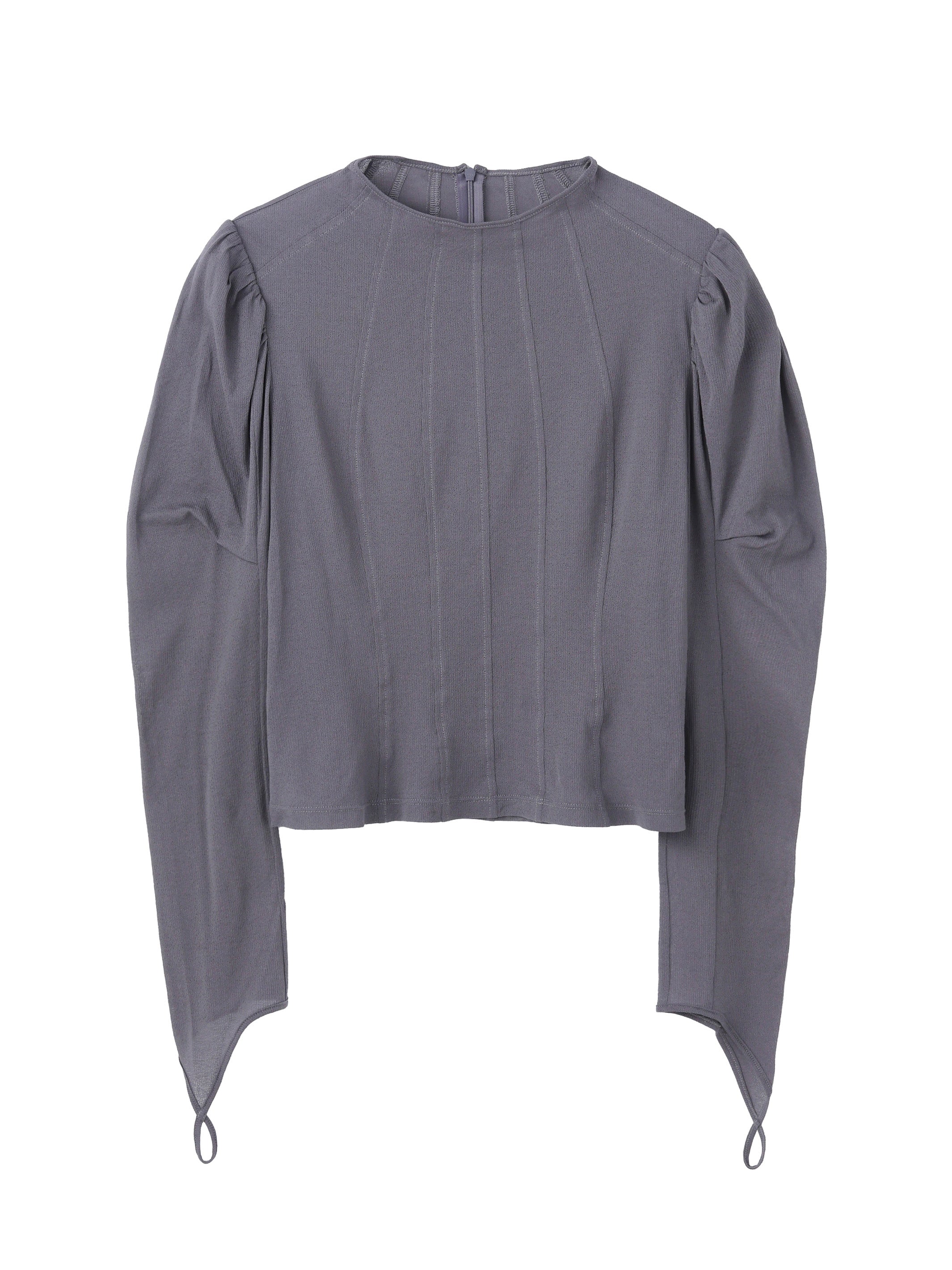 COTTON JERSEY PUFF SLEEVE TOP