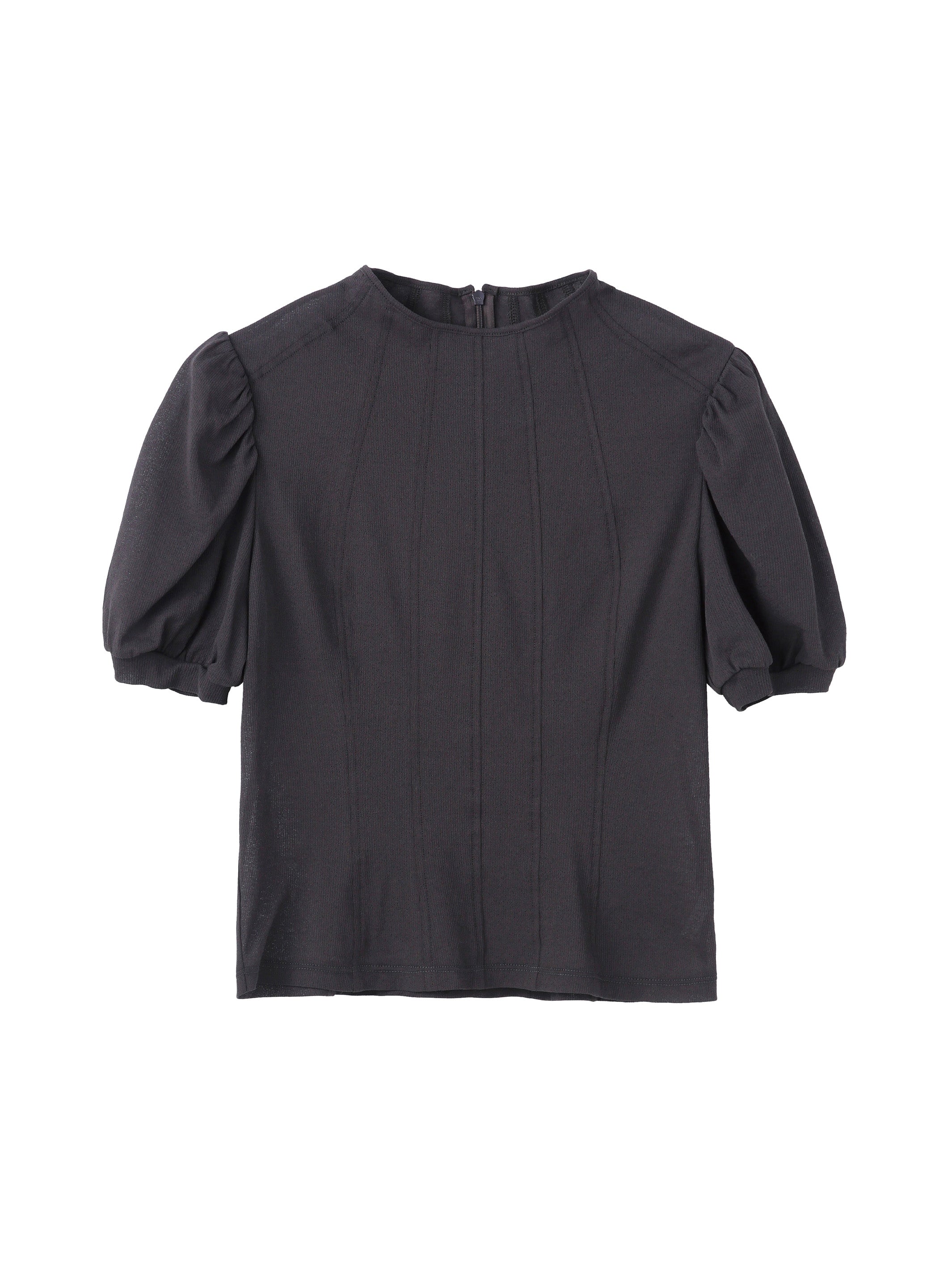 COTTON JERSEY PUFF SLEEVE T-SHIRT