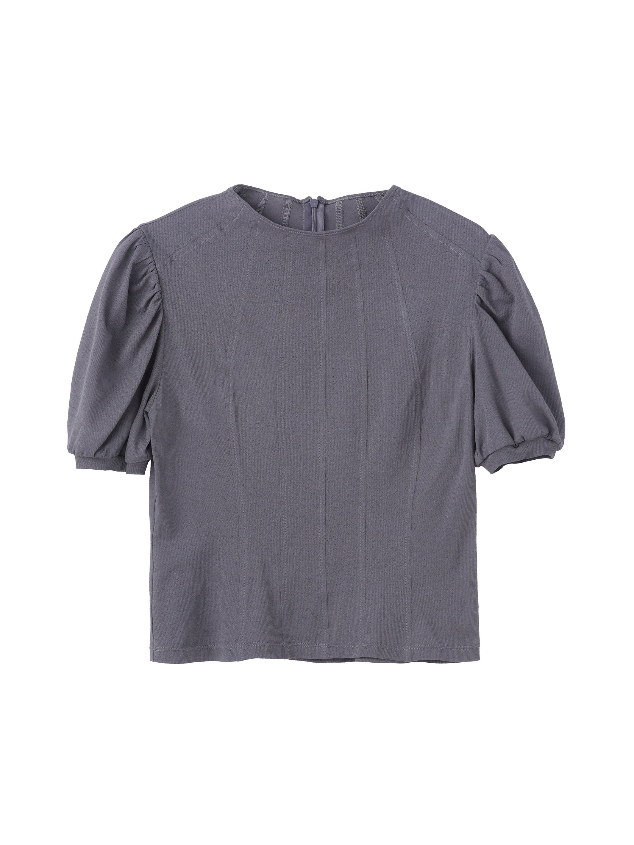 COTTON JERSEY PUFF SLEEVE T-SHIRT