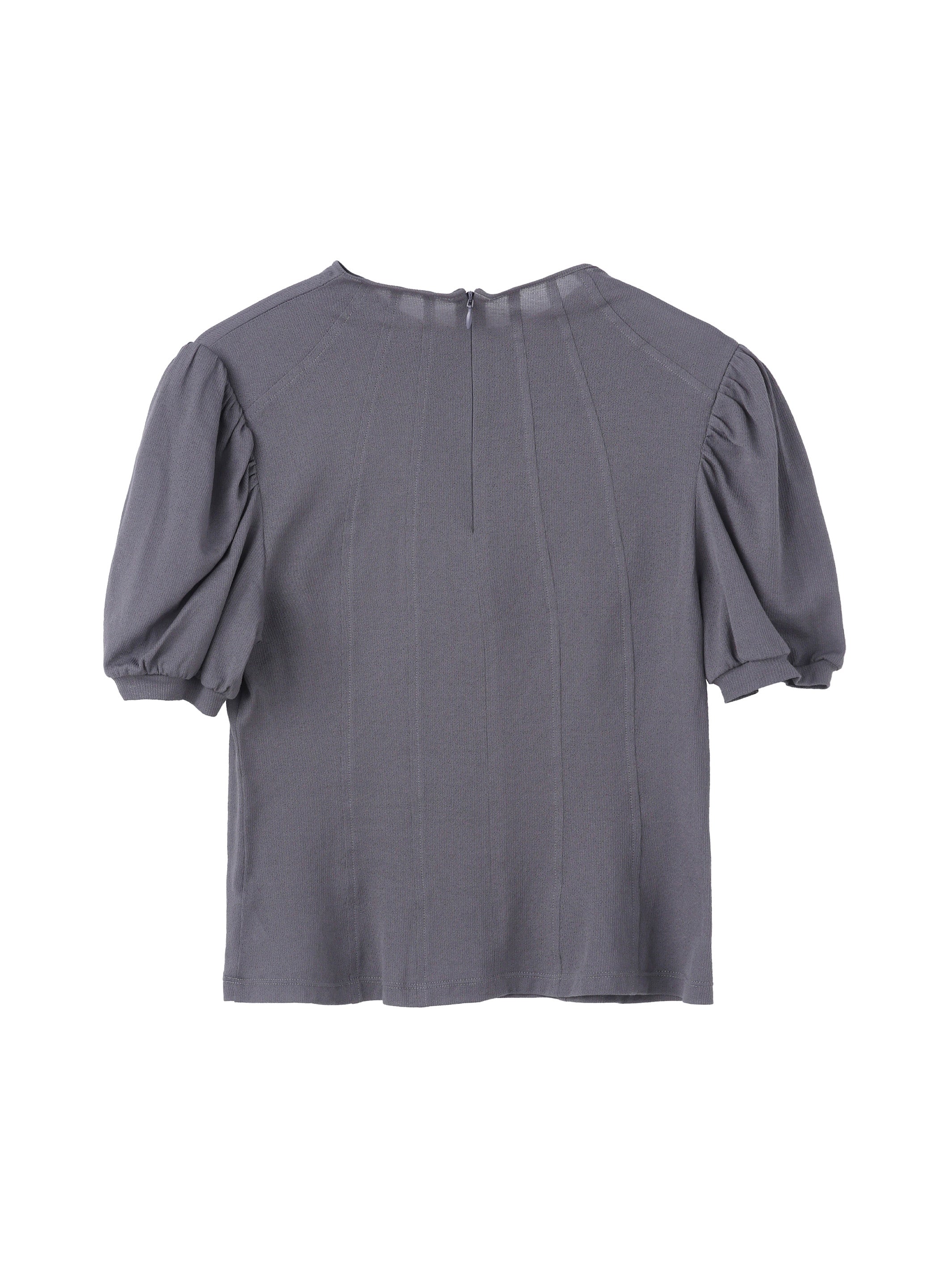 COTTON JERSEY PUFF SLEEVE T-SHIRT