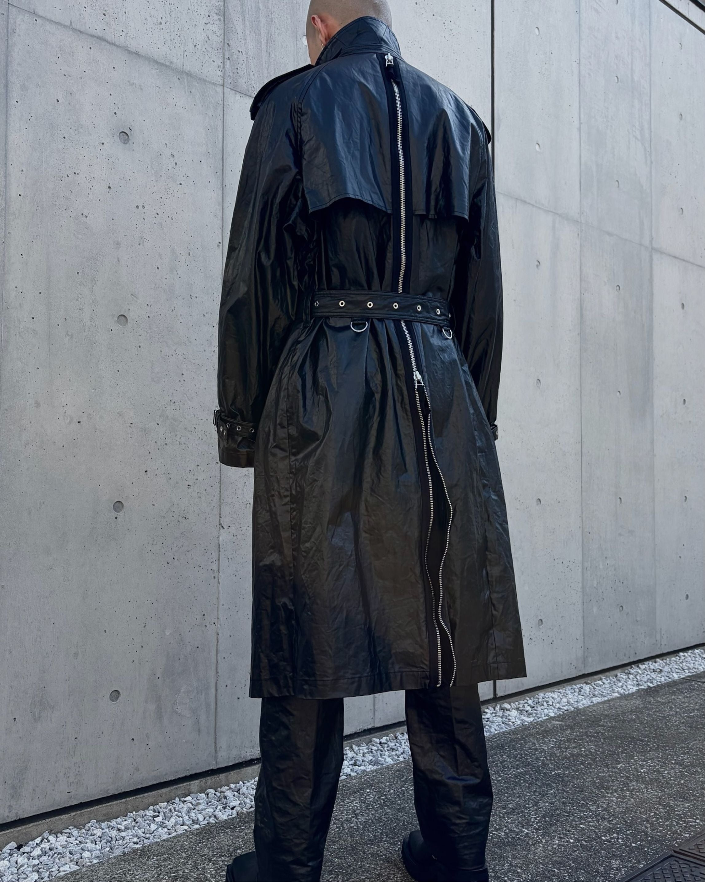 C/L COATING ZIPPED TRENCH COAT