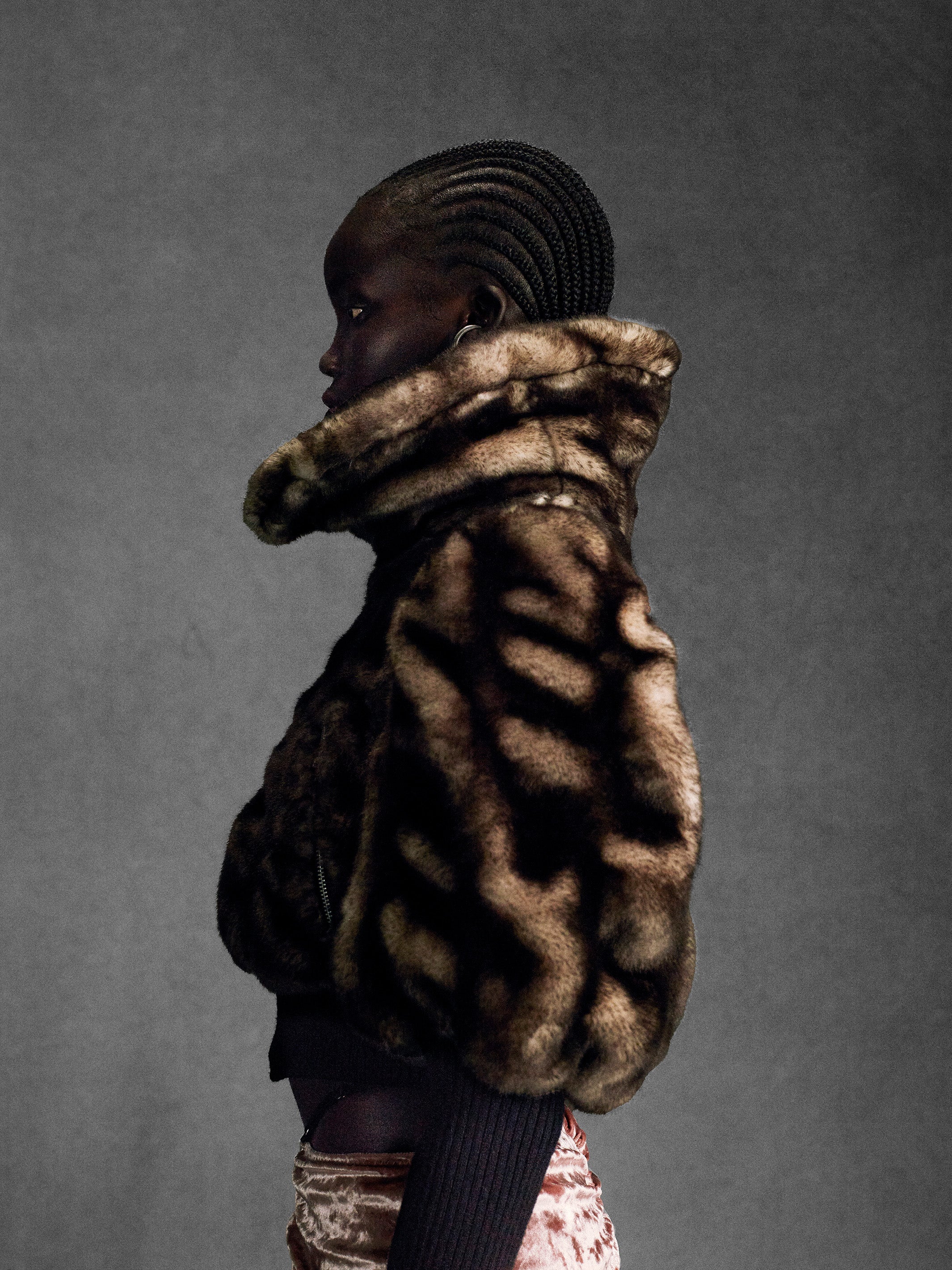 FUR BOLERO JACKET