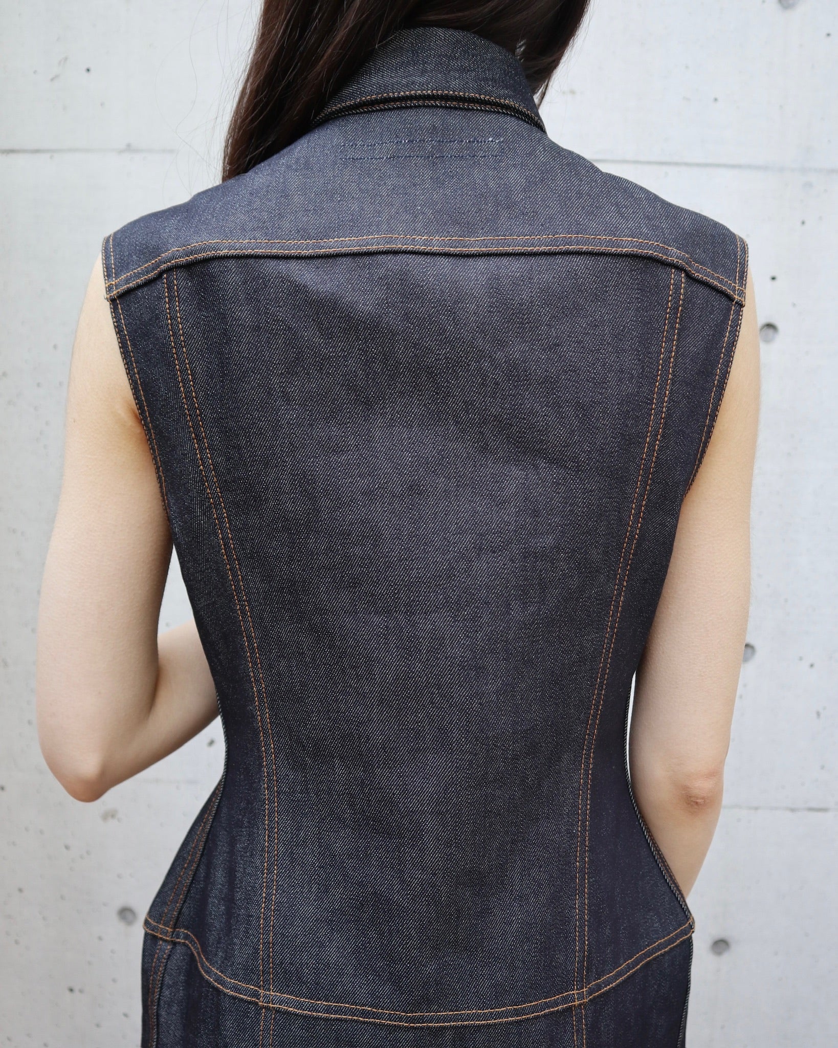 RIGID DENIM DRESS