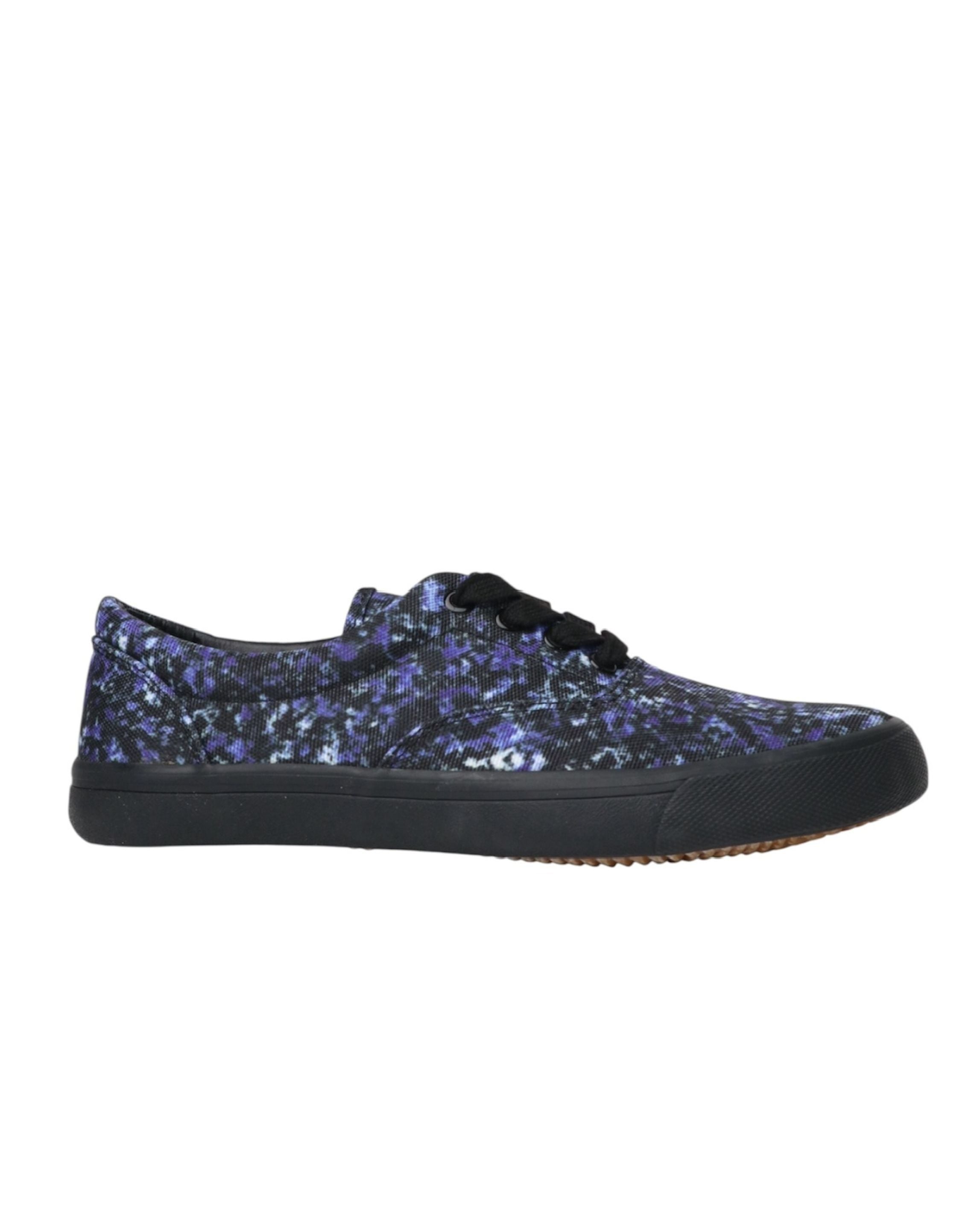 PRINTED LOW-CUT SNEAKERS | BLUE