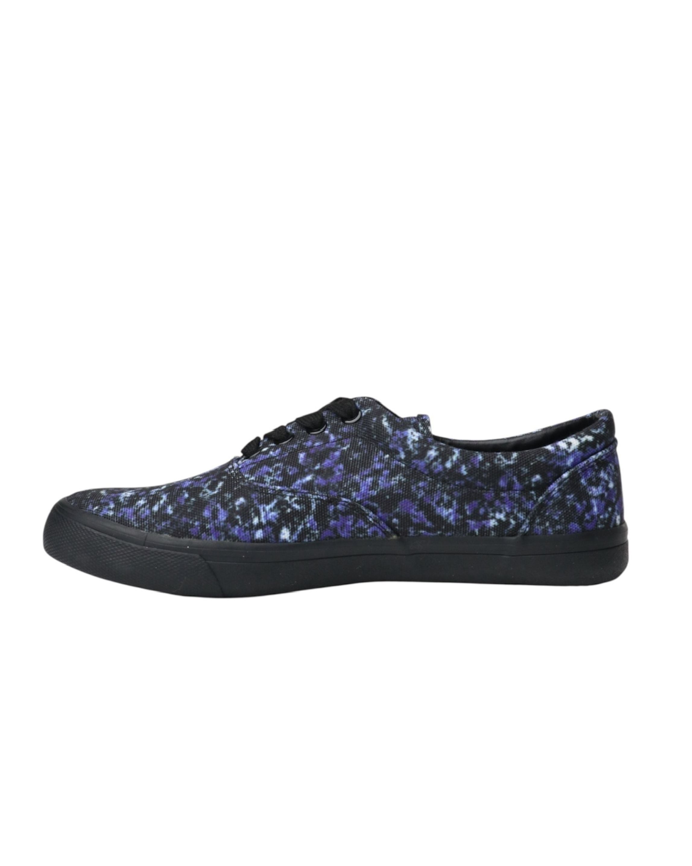 PRINTED LOW-CUT SNEAKERS | BLUE