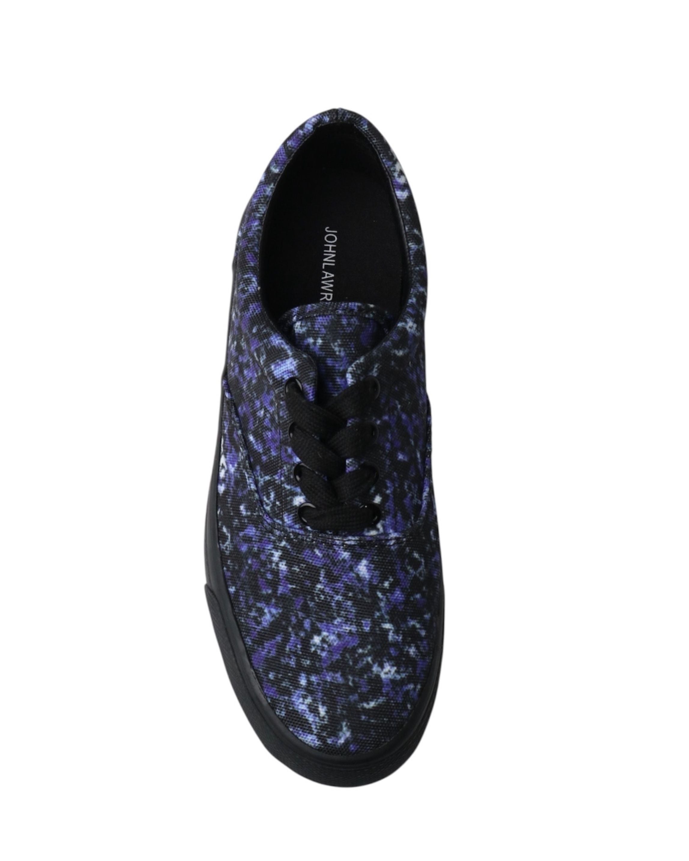 PRINTED LOW-CUT SNEAKERS | BLUE