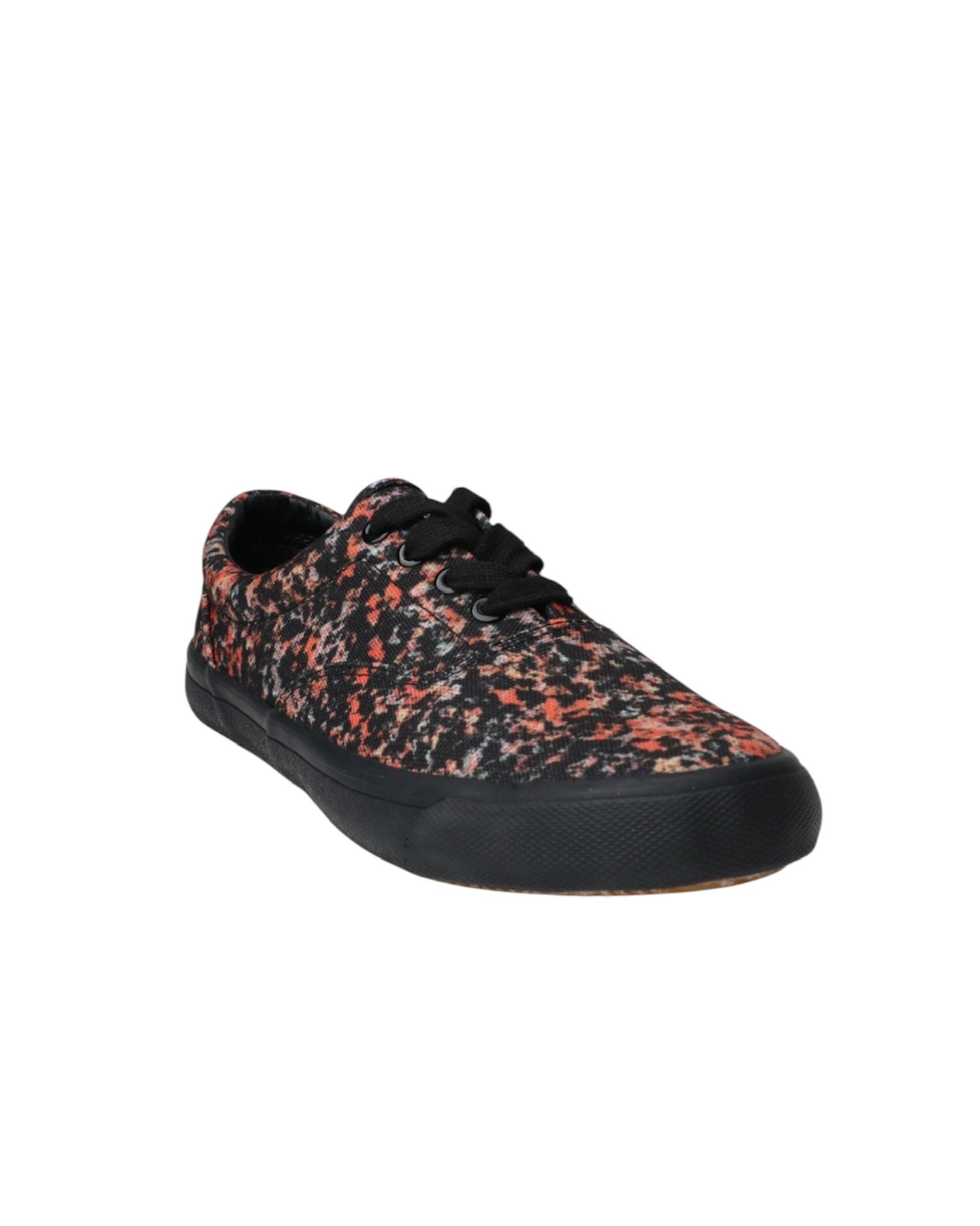 PRINTED LOW-CUT SNEAKERS | ORANGE