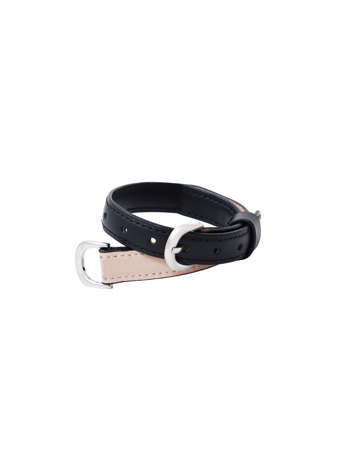 DOUBLE BUCKLE LEATHER BRACELET