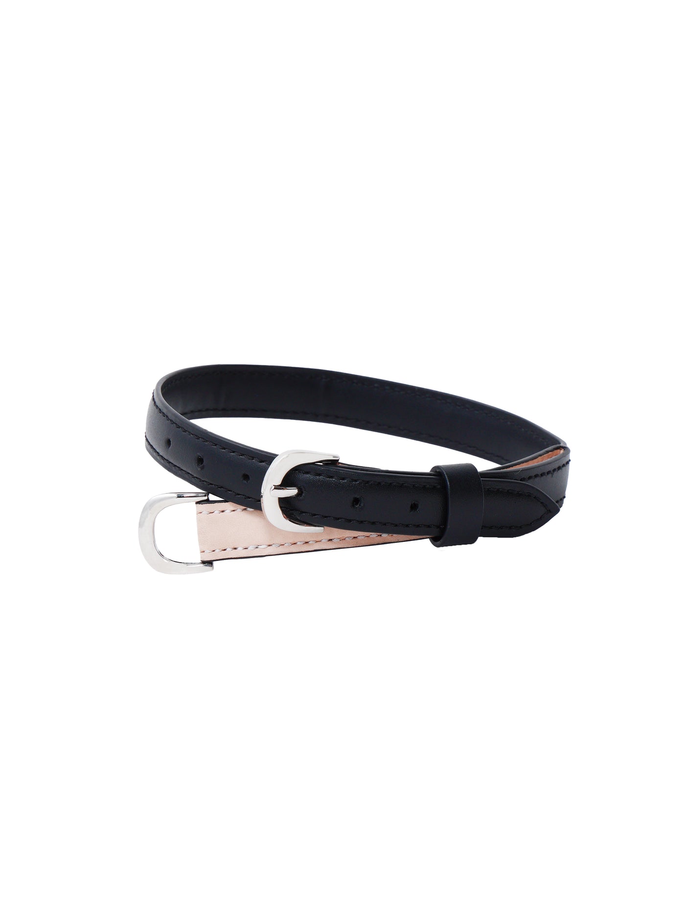 DOUBLE BUCKLE LEATHER CHOKER