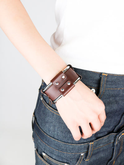 FRAME LEATHER BANGLE