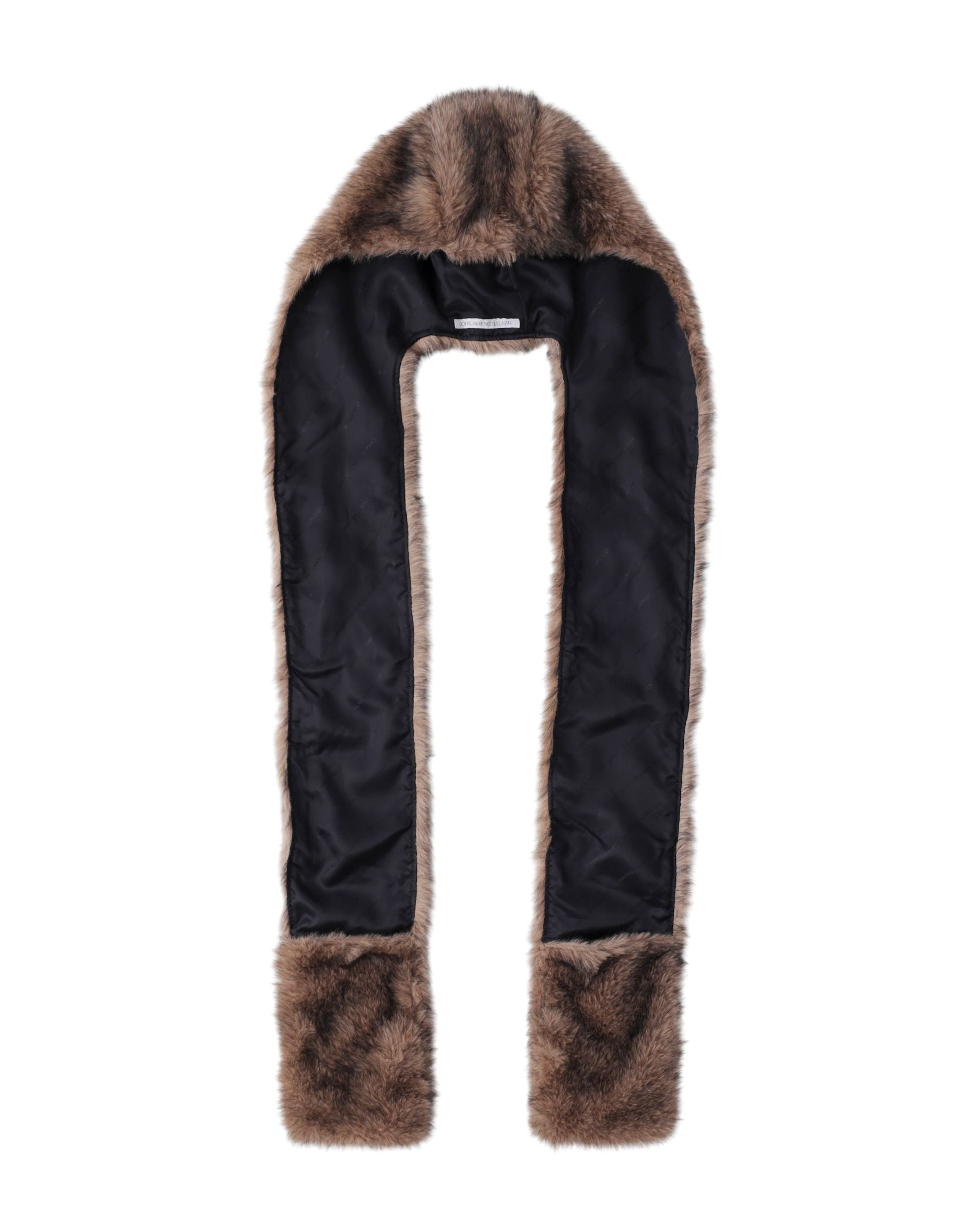 FUR HOODED SCARF