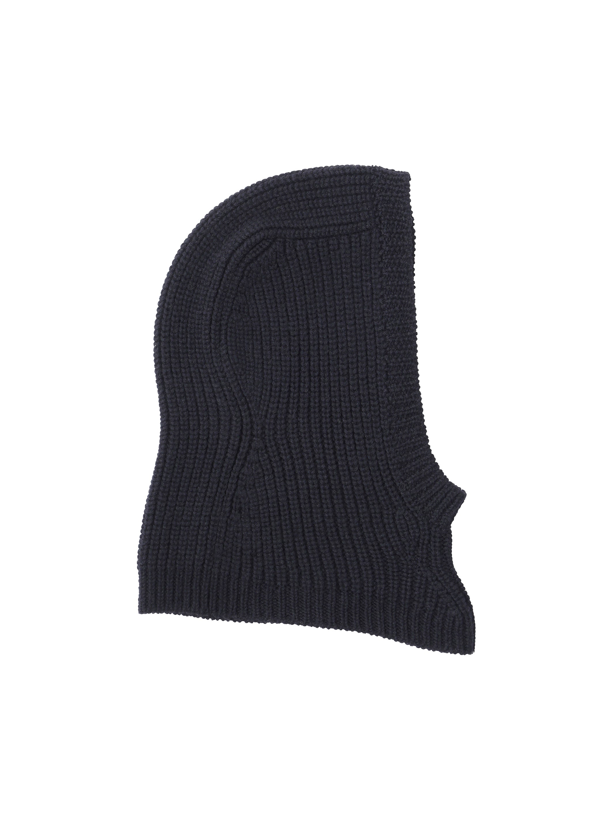 RIBED KNIT HOOD