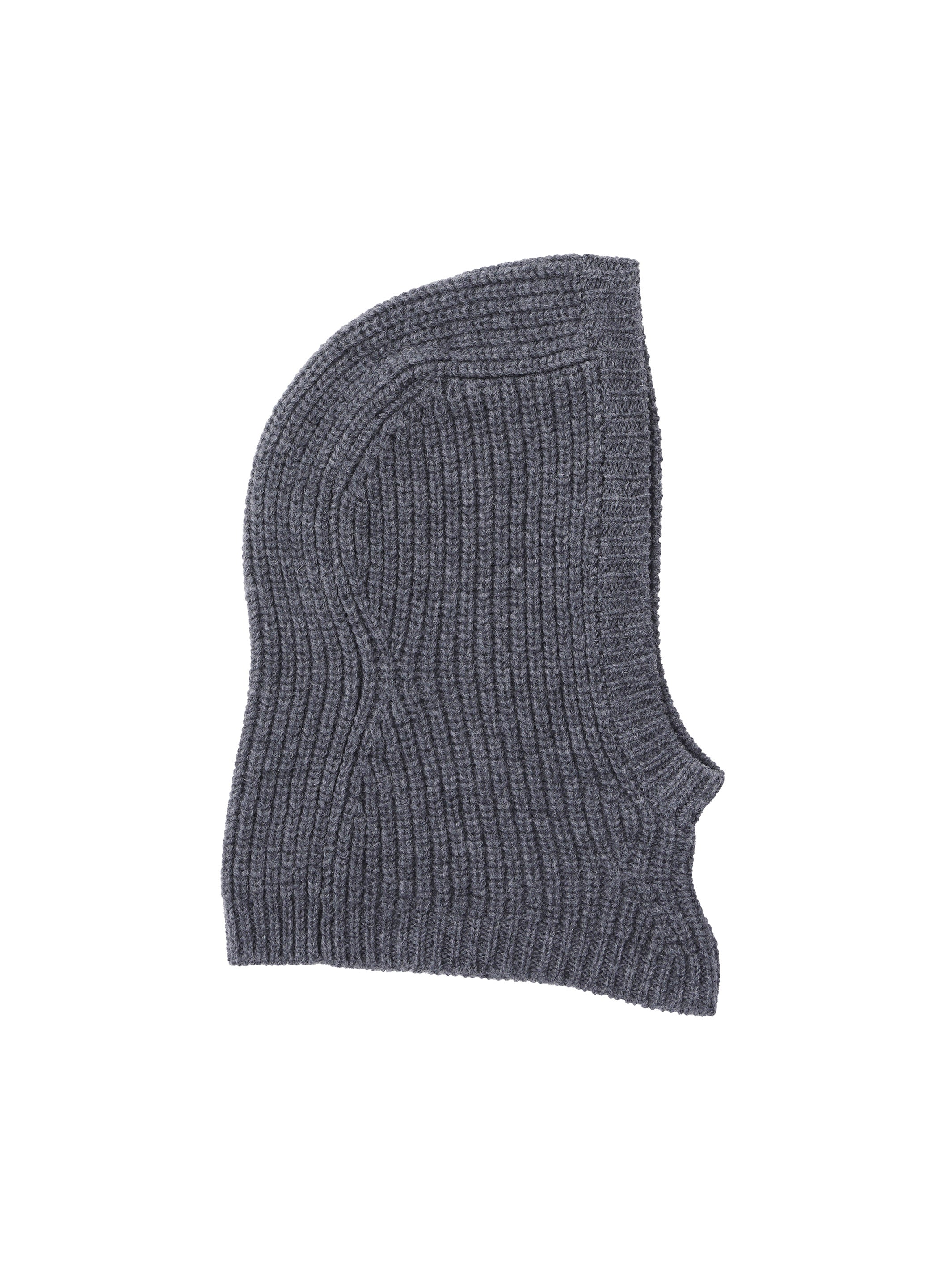 RIBED KNIT HOOD