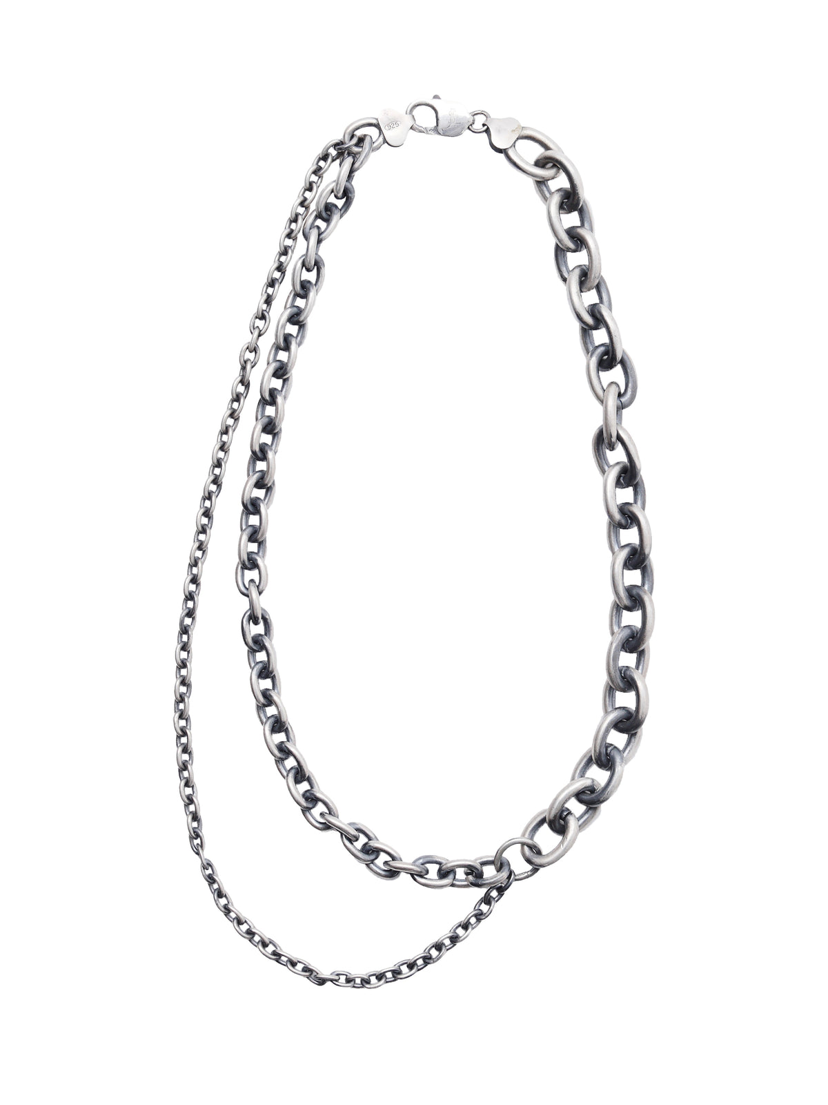 DOUBLE OVAL LINK CHAIN NECKLACE