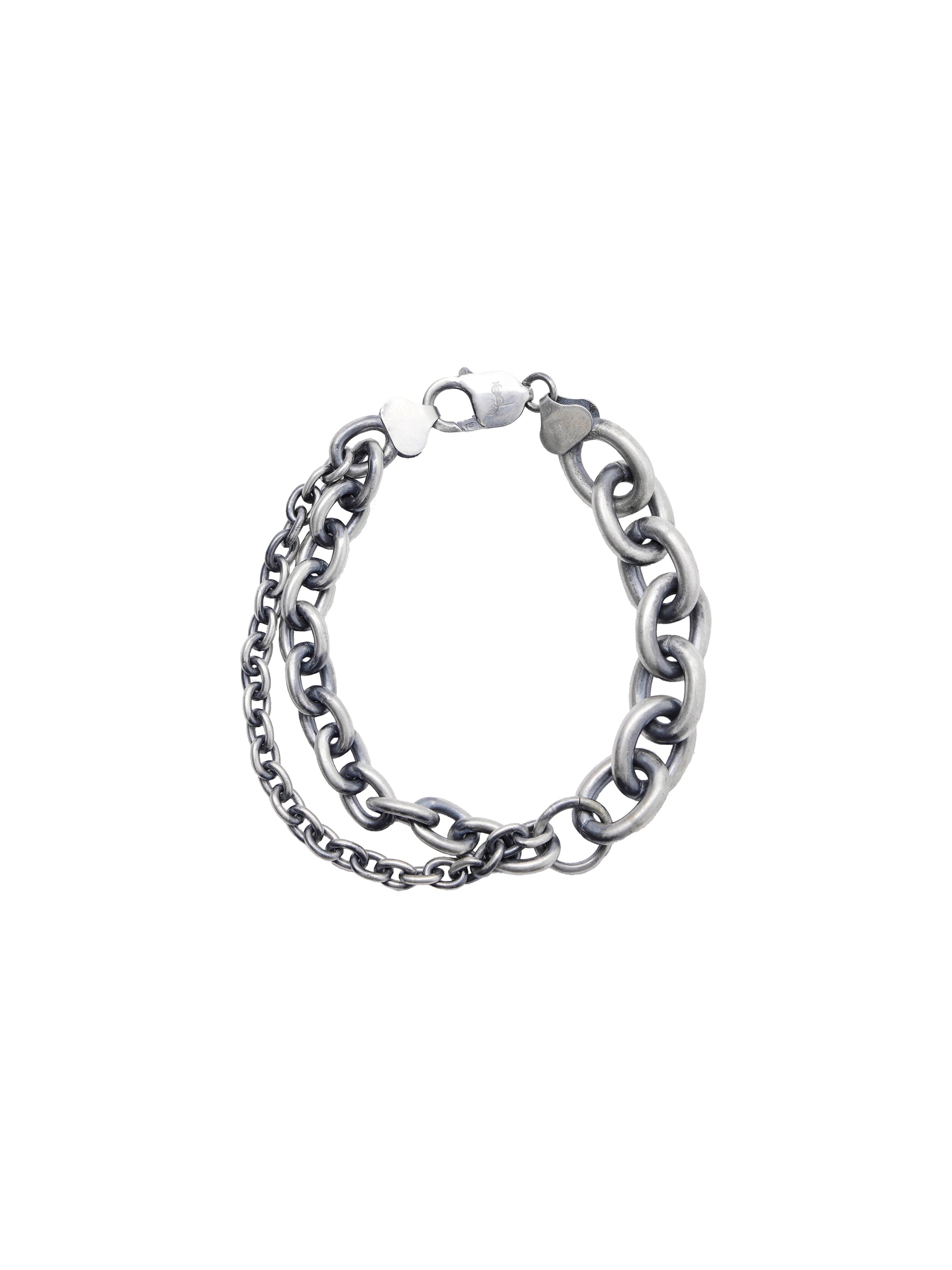 DOUBLE OVAL LINK CHAIN BRACELET