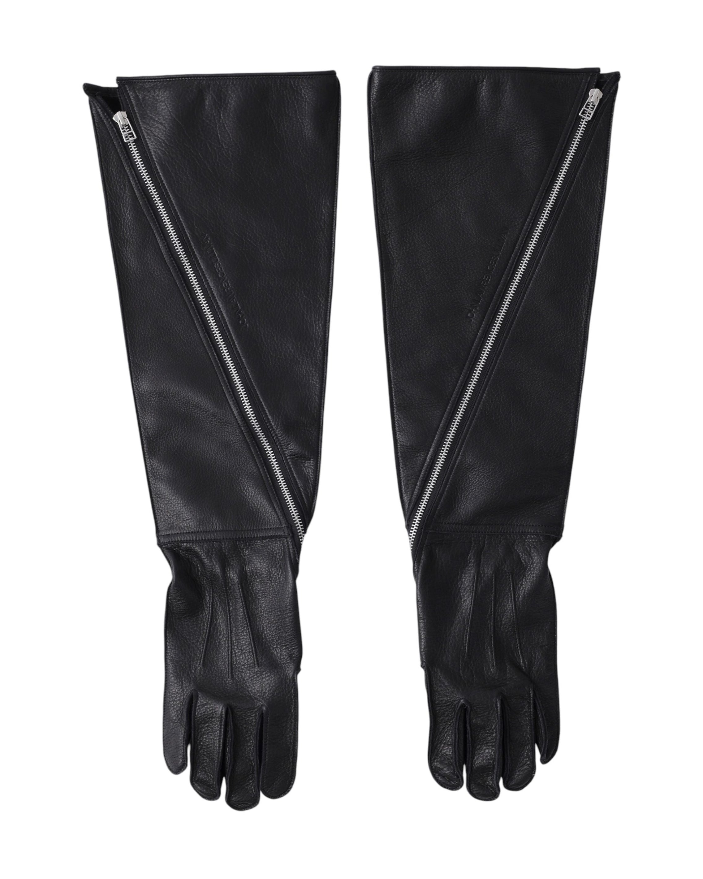 LEATHER LONG GLOVES