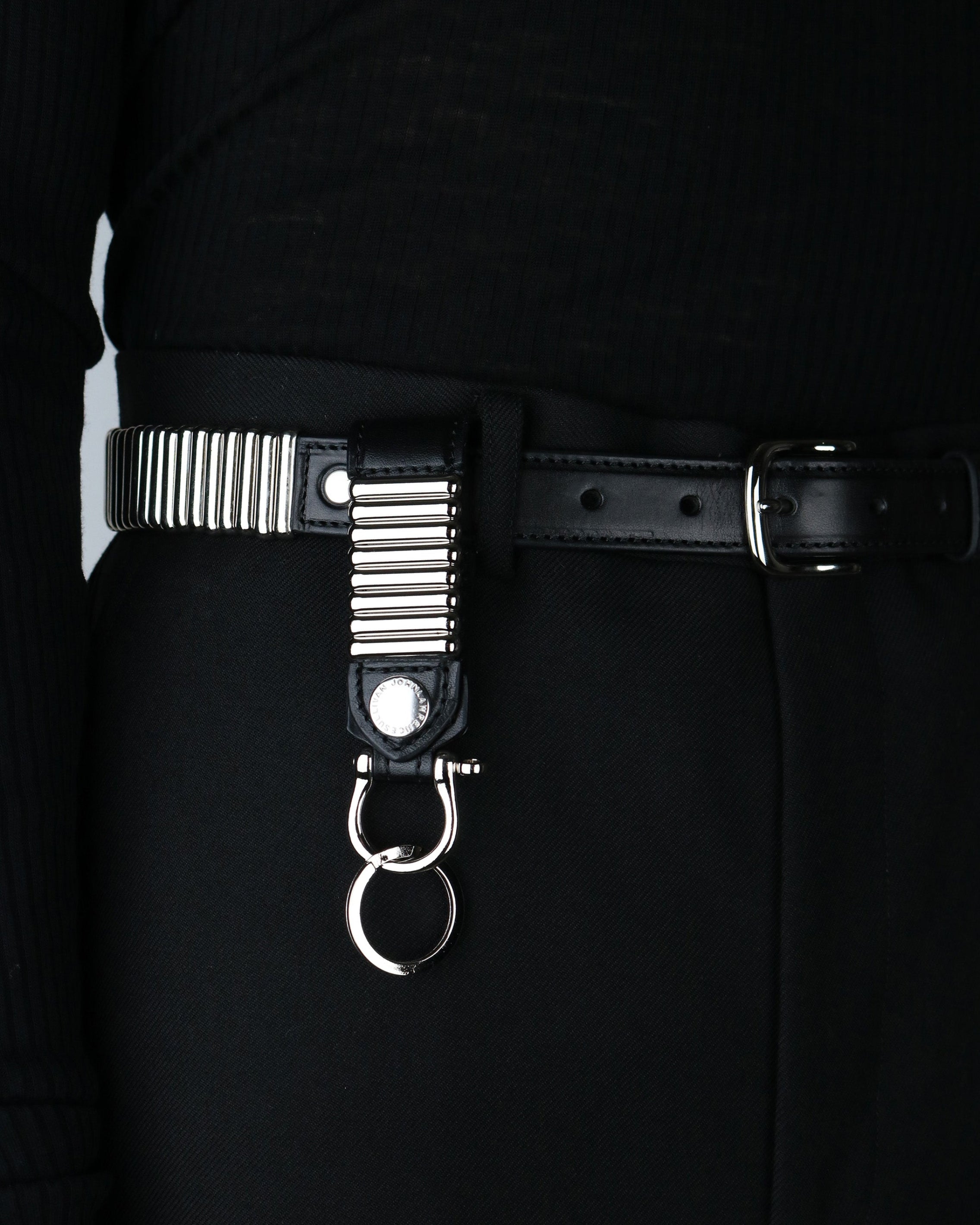 Leather Key Holder With Metal Parts