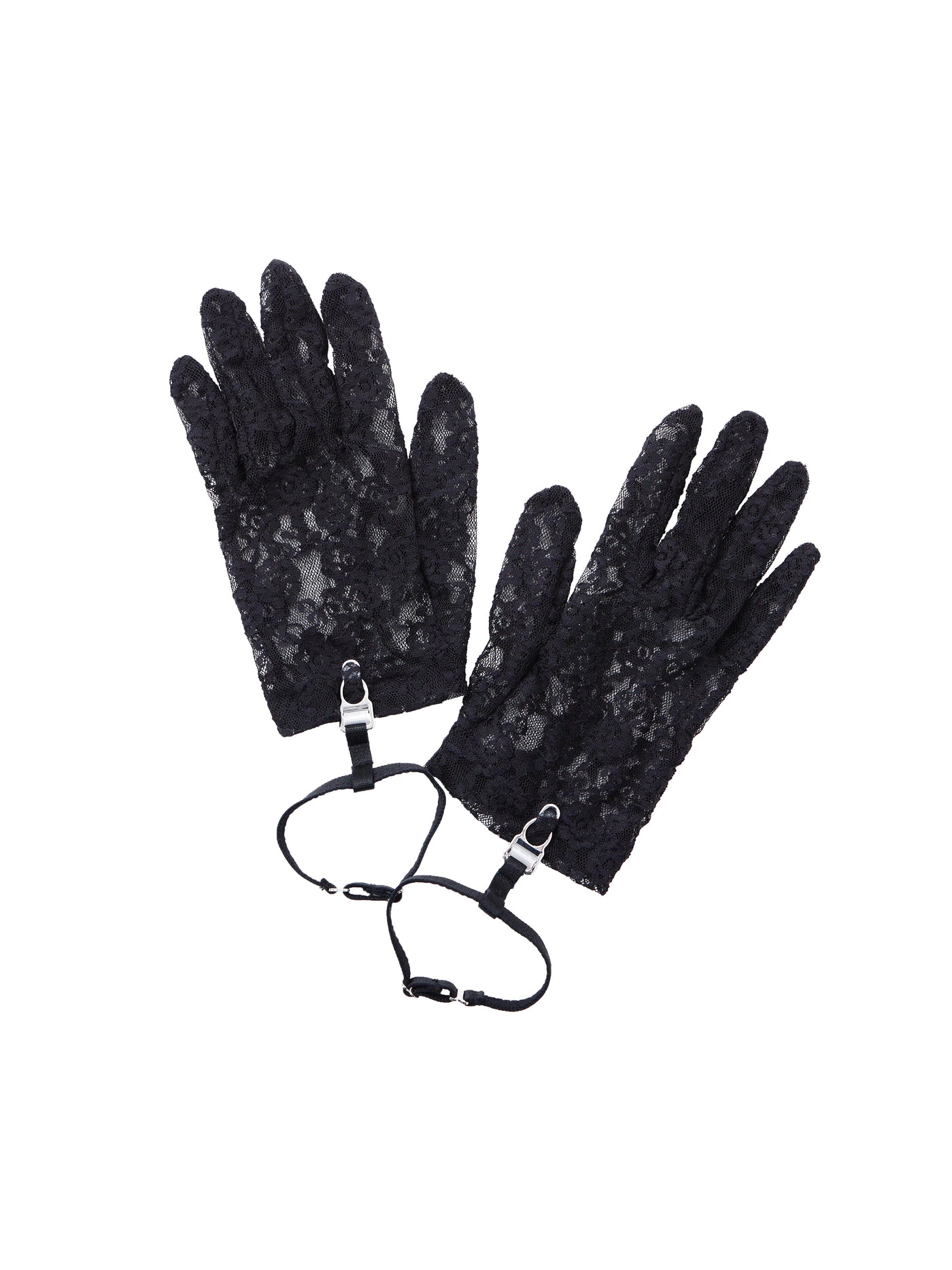 FLOWER LACE GLOVES WITH STRAP