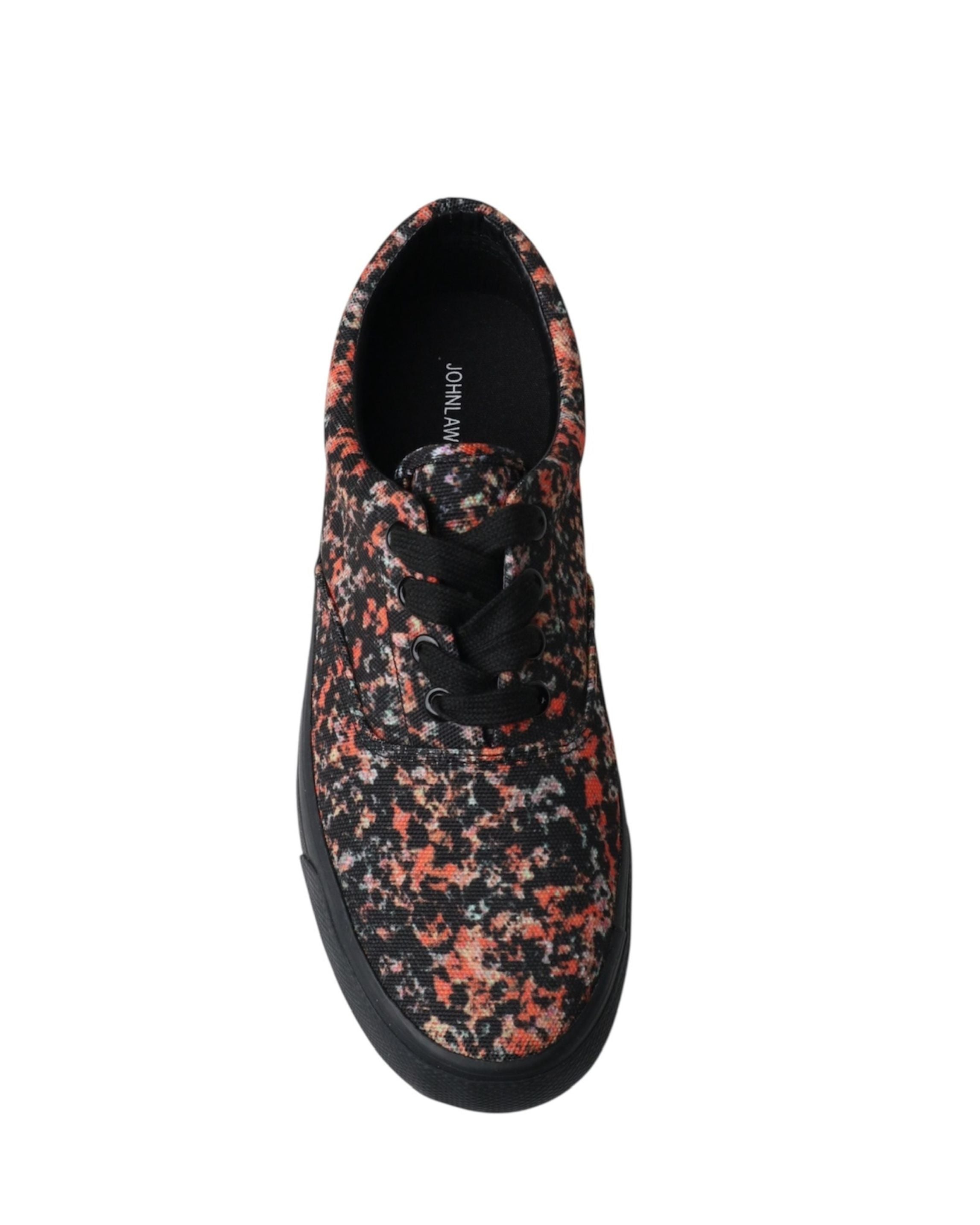 PRINTED LOW-CUT SNEAKERS | ORANGE
