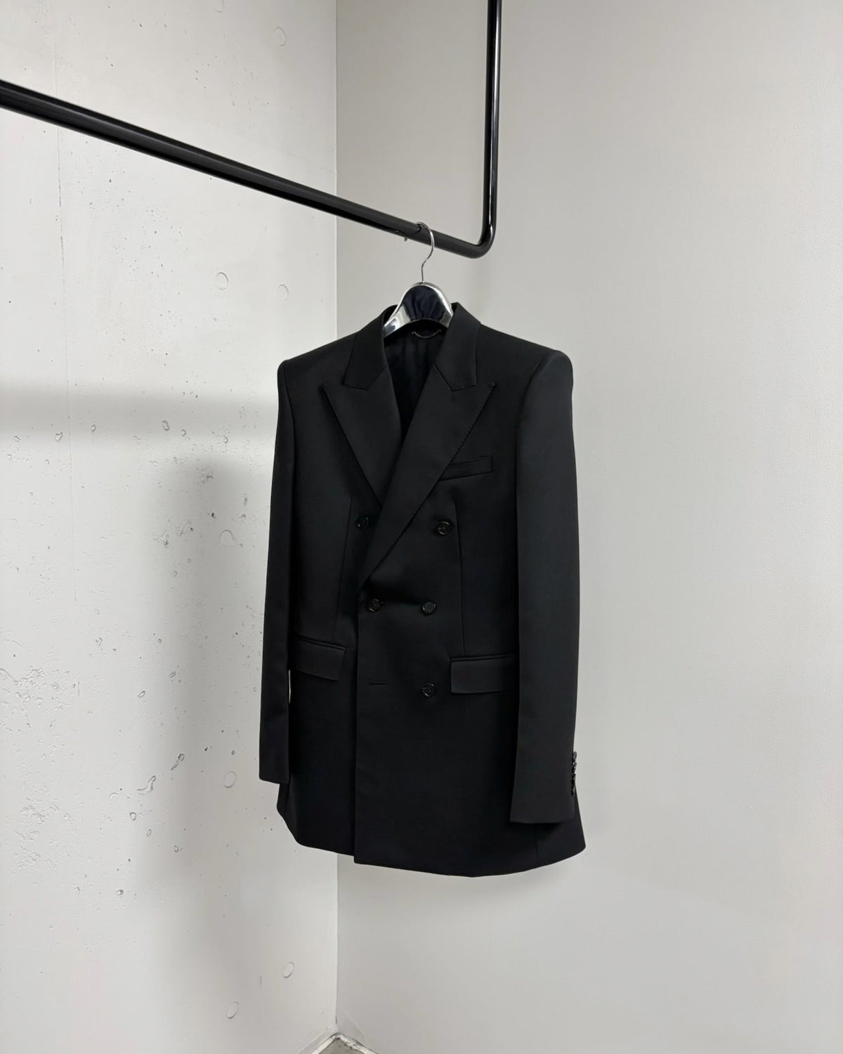 WOOL GABARDINE DOUBLE BREASTED JACKET