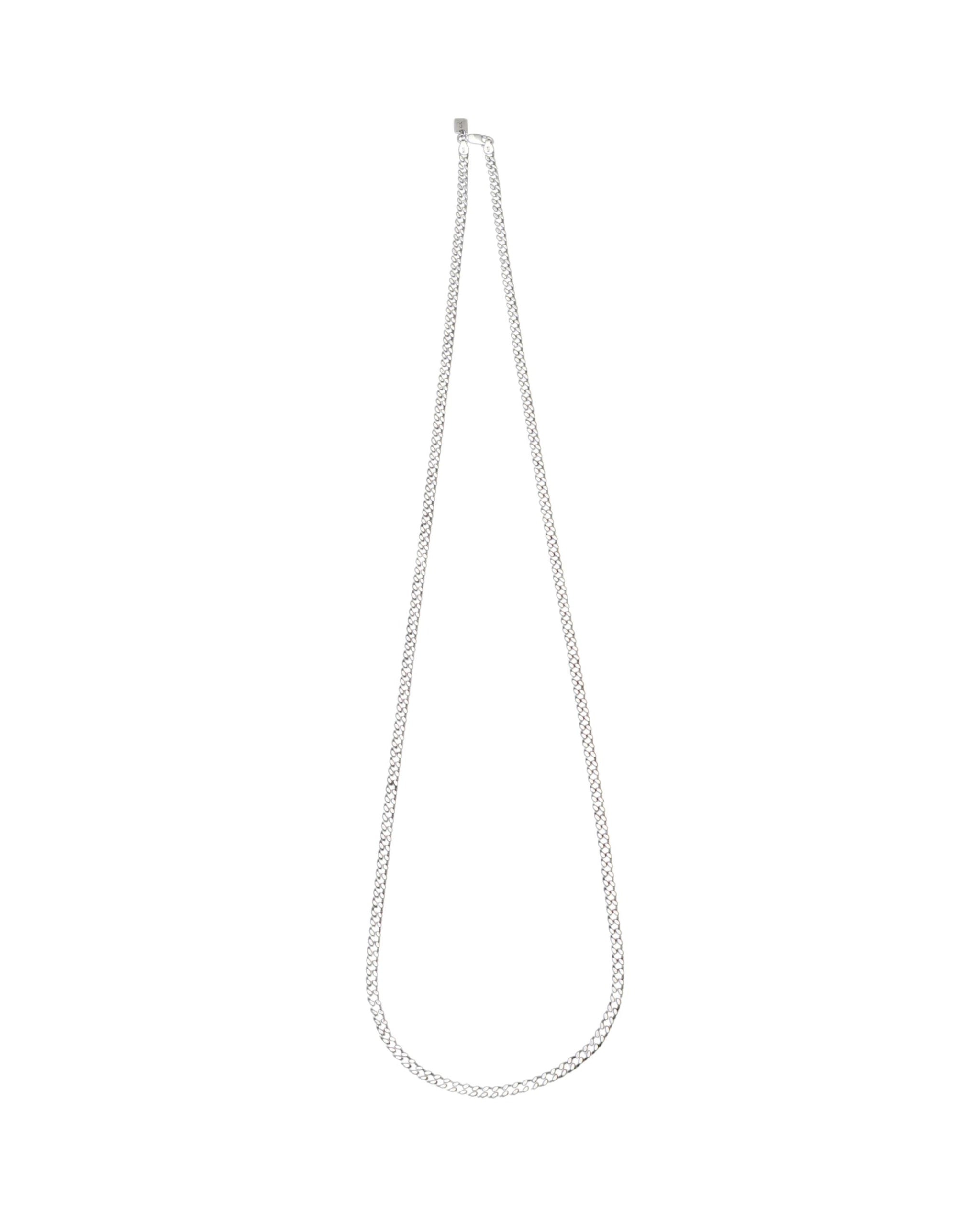 Silver Chain Long Necklace