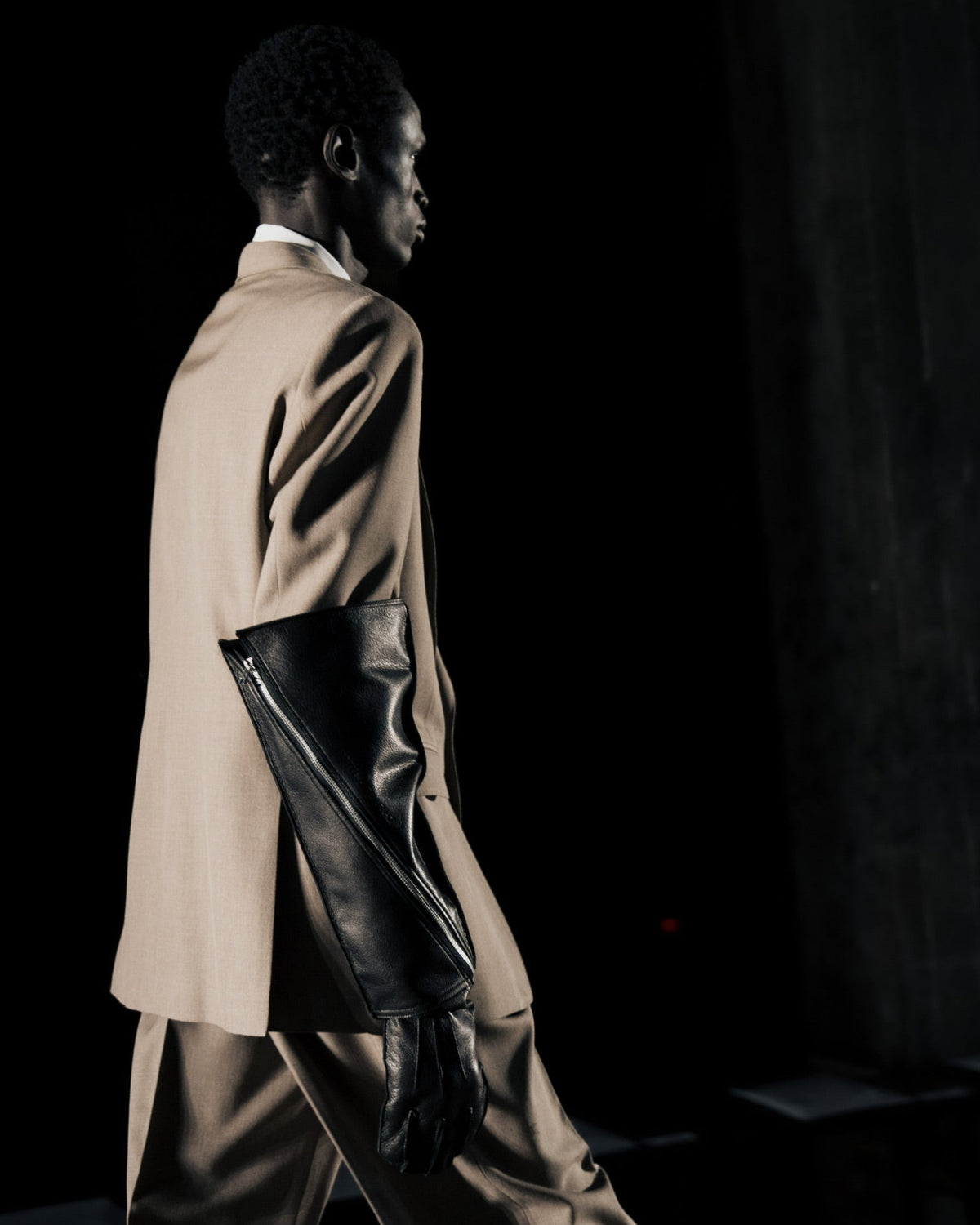 WOOL GABARDINE SINGLE-BREASTED JACKET