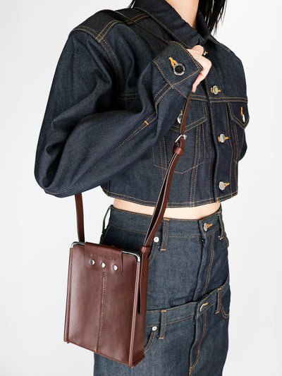 FRAME LEATHER SHOULDER BAG