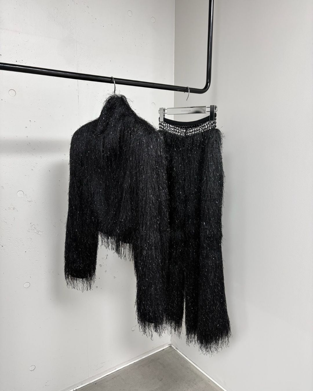 FRINGE LAYERED PANTS