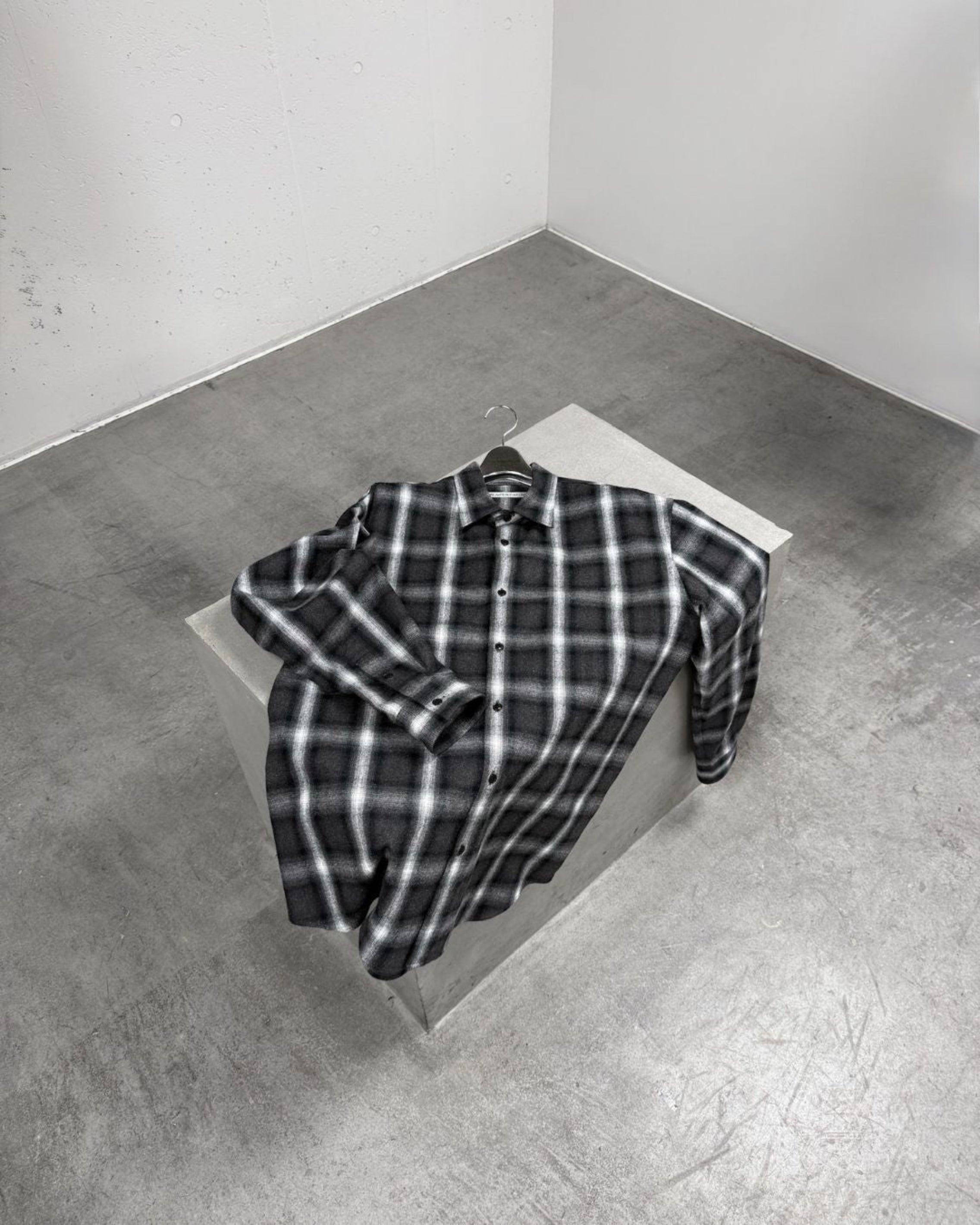 OMBRE CHECK REGULAR COLLAR SHIRT