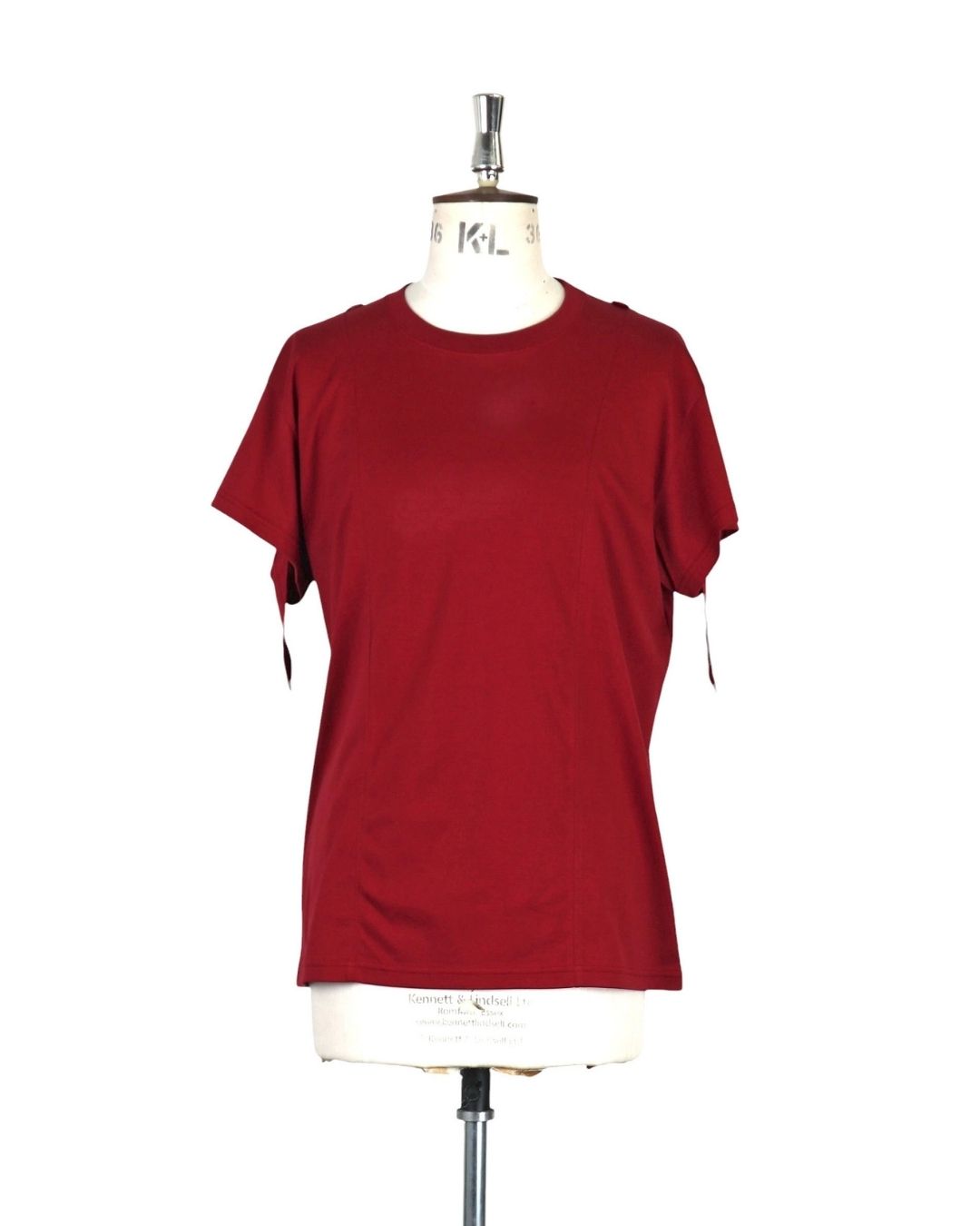 COTTON JERSEY ROLL-UP SLEEVE TEE