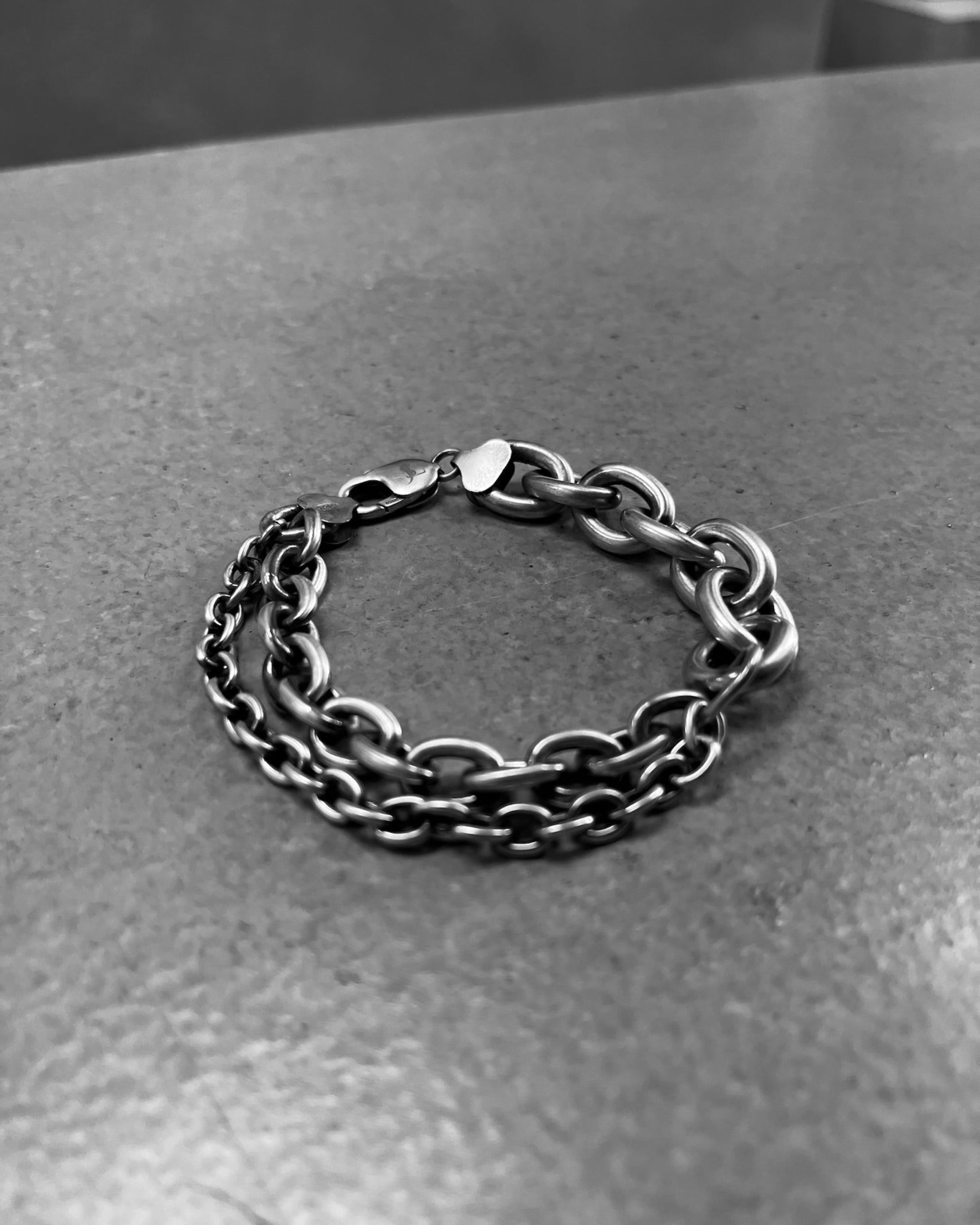 DOUBLE OVAL LINK CHAIN BRACELET