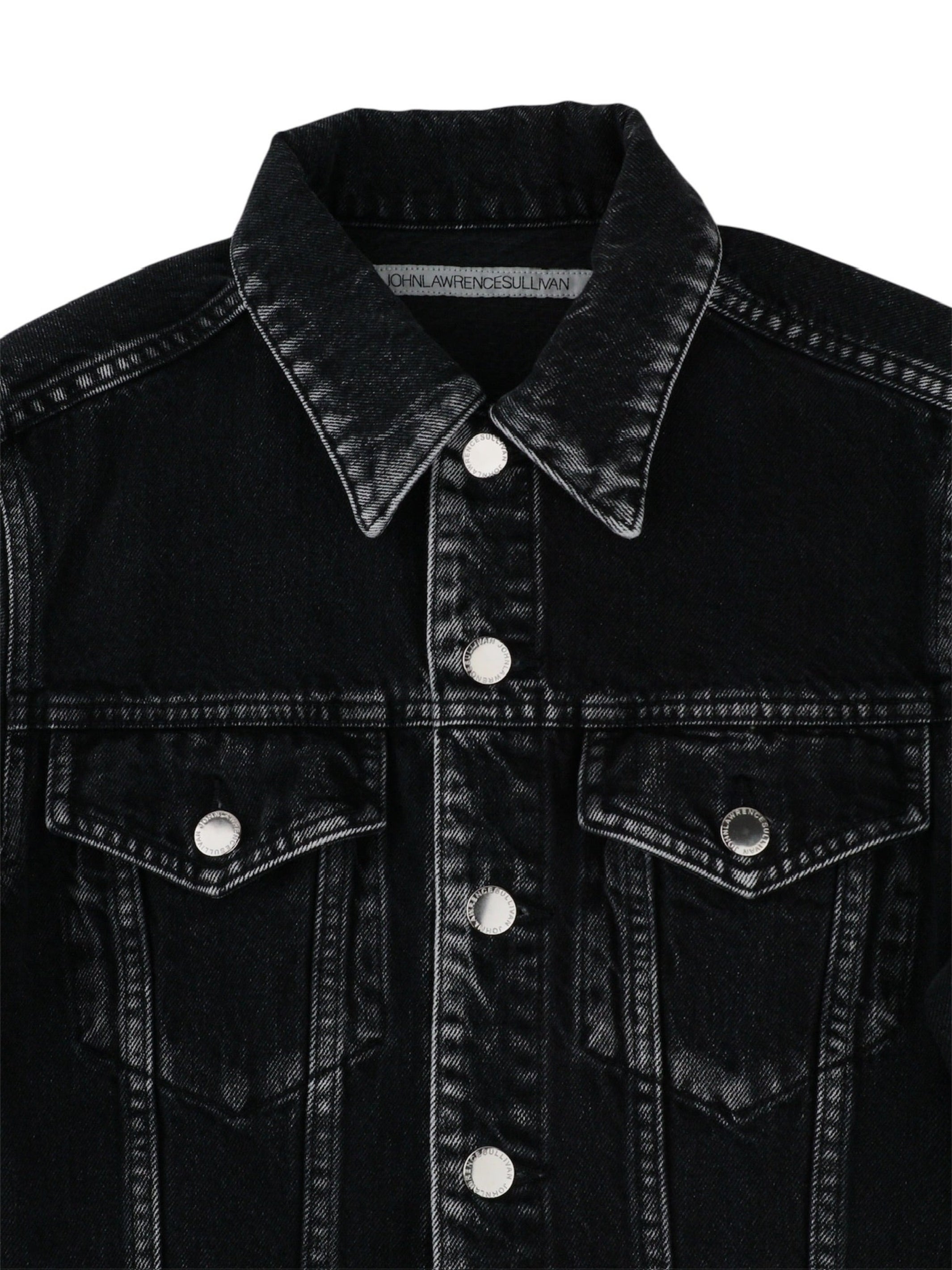 WASHED DENIM PEPLUM JACKET