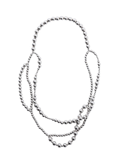 METAL BALL CHAIN MULTIPLE NECKLACE