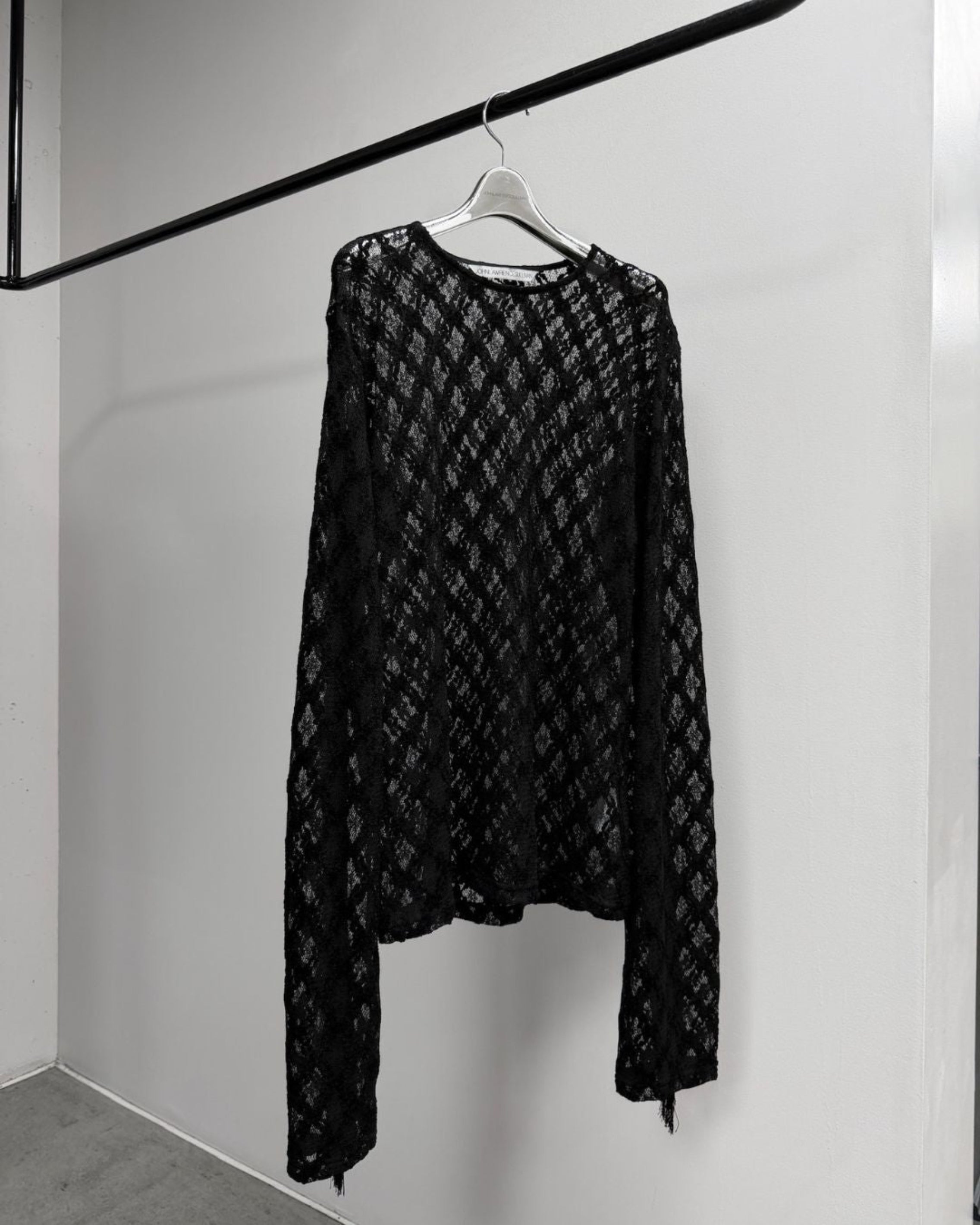 LACE PULLOVER WITH FRINGE