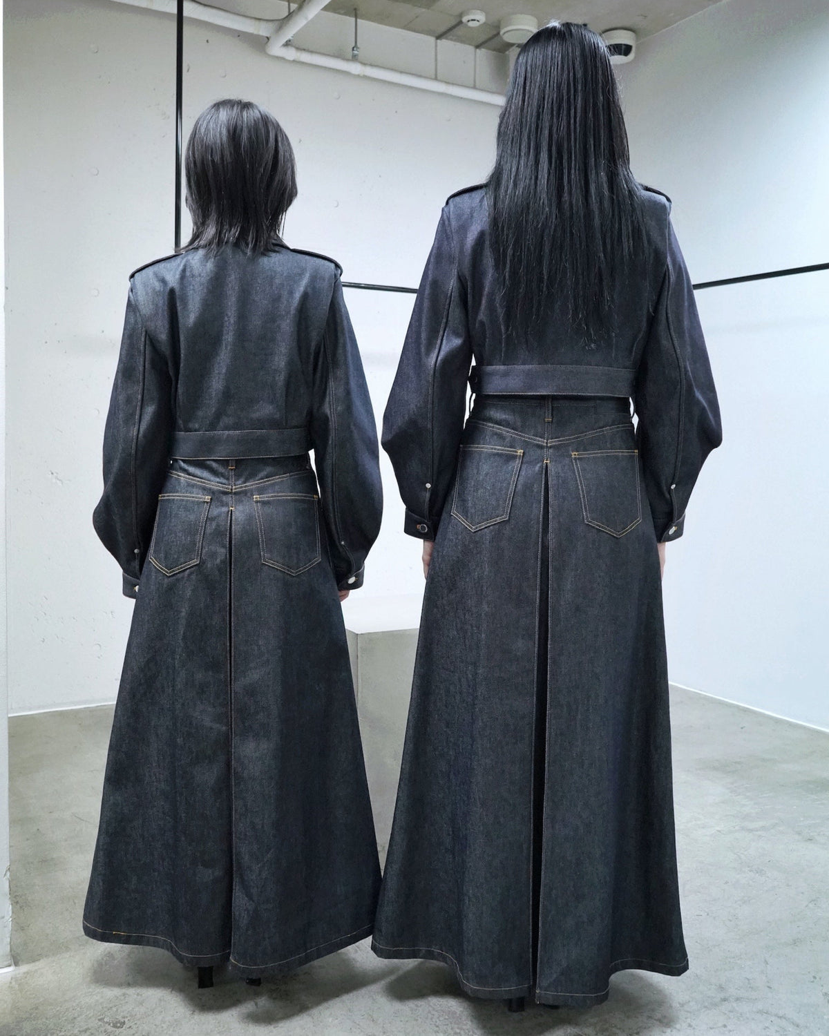 RIGID DENIM HAKAMA SKIRT