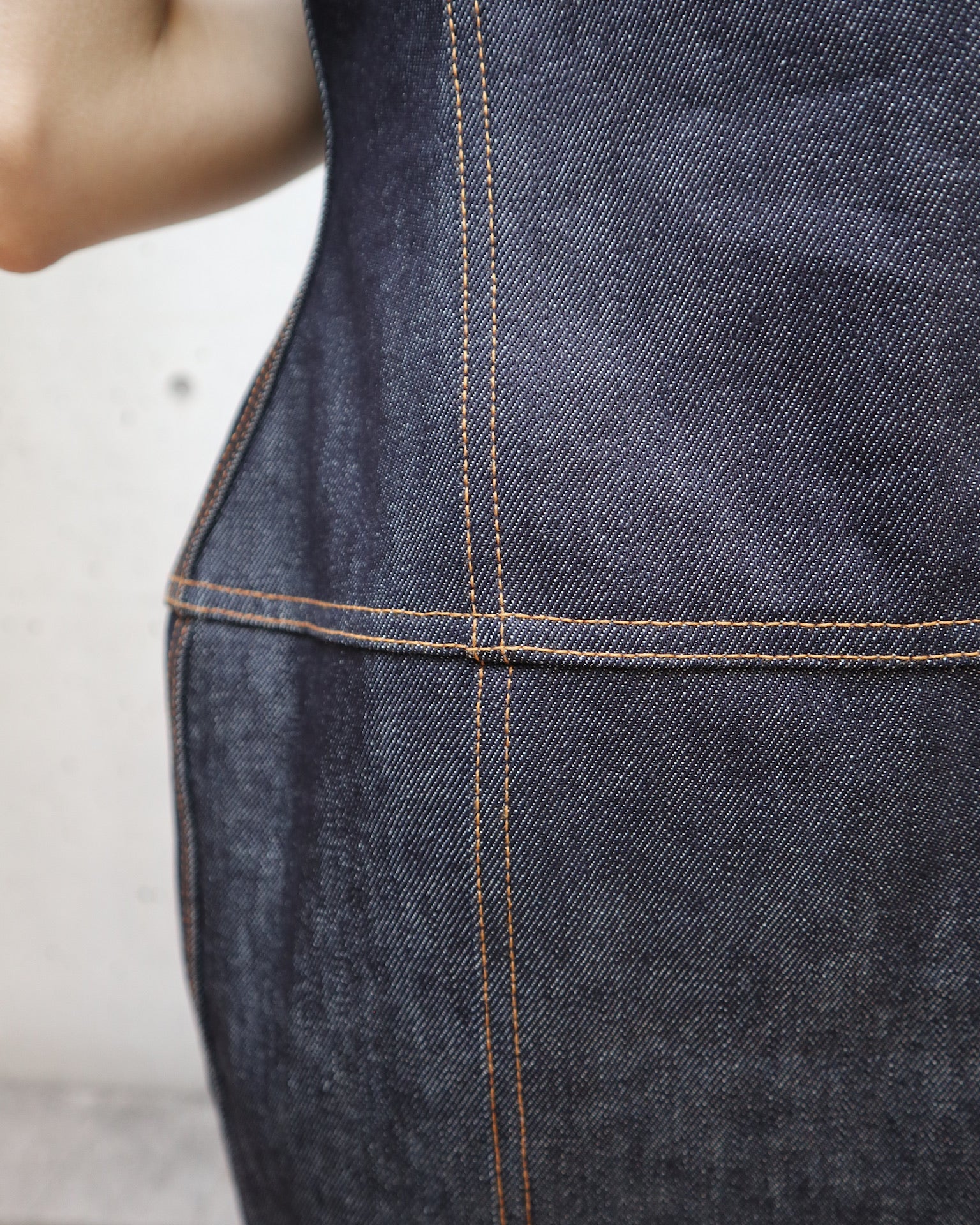 RIGID DENIM DRESS