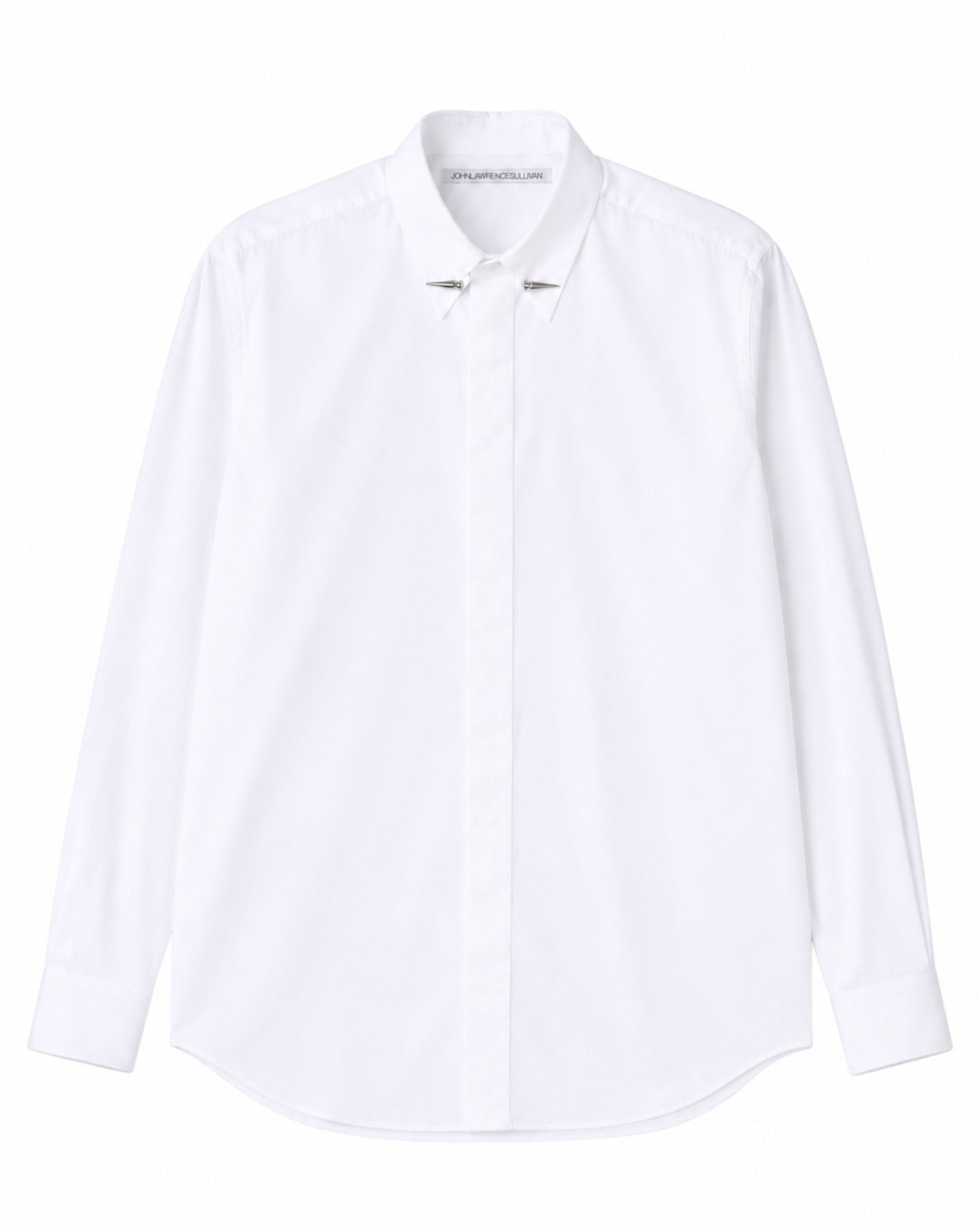 トップス enfold HOLE-COLLAR SHIRT(300HS730-1380) BROADCLOTH PIN-HOLE COLLAR SHIRT WITH STUD PIN