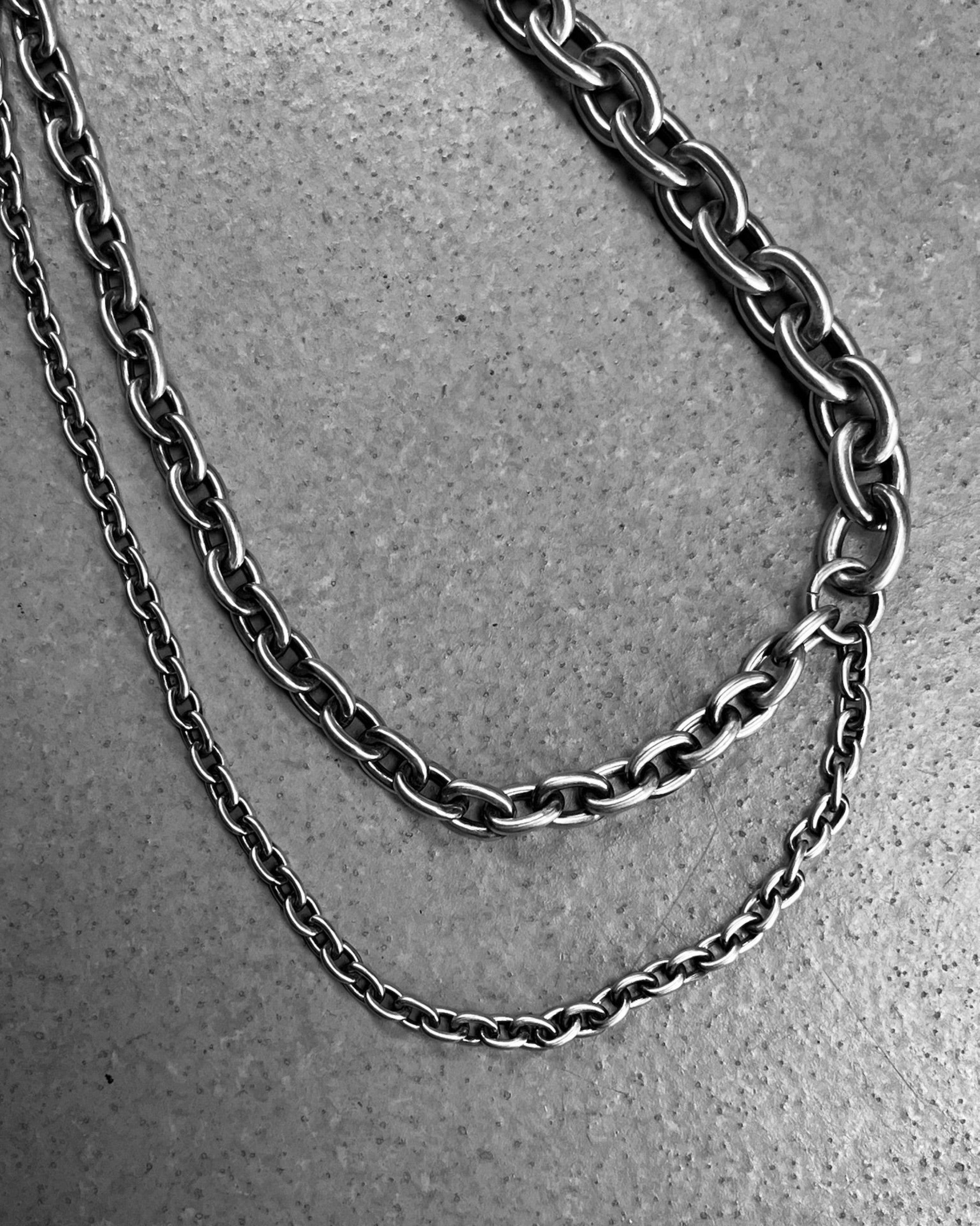 DOUBLE OVAL LINK CHAIN NECKLACE