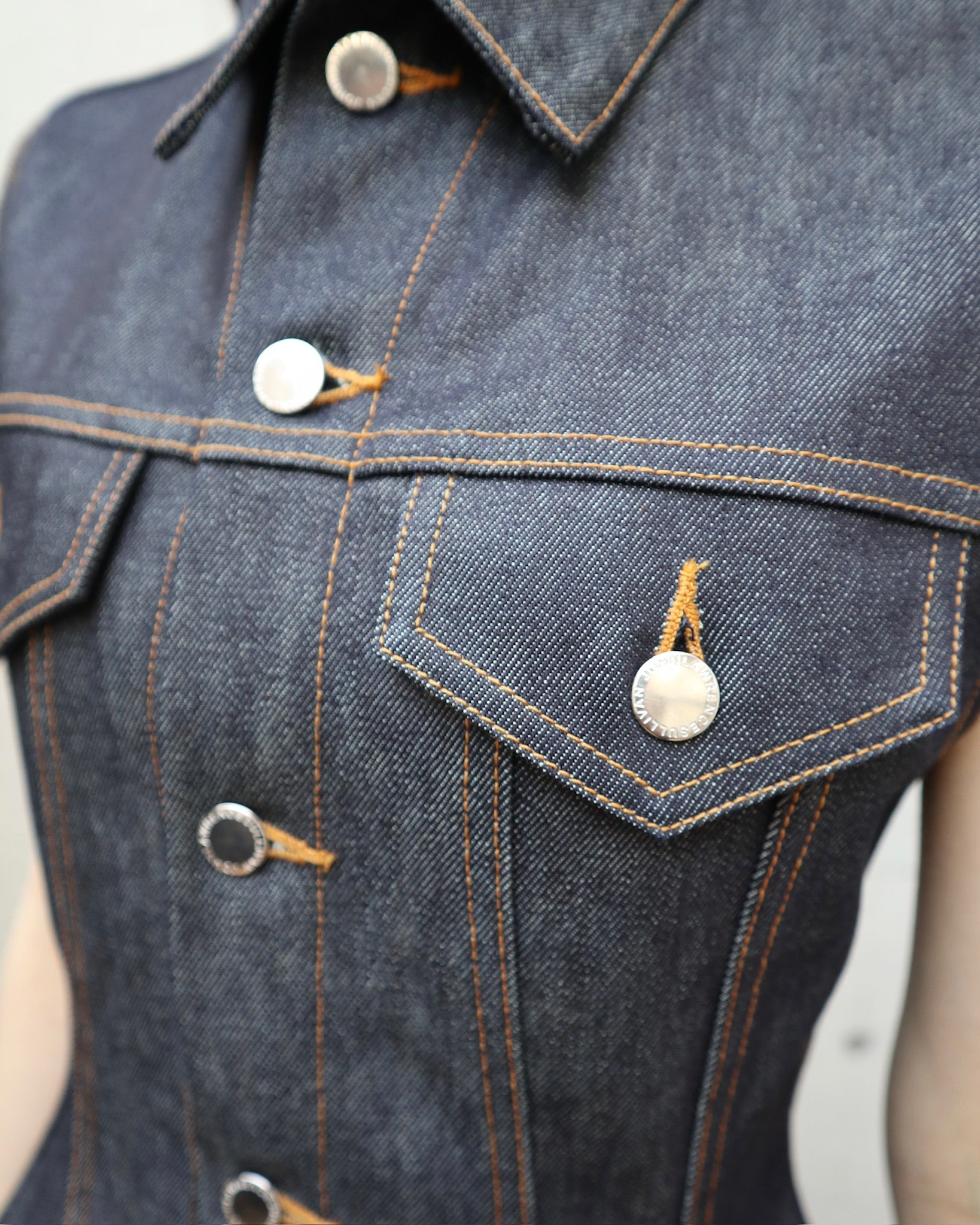 RIGID DENIM DRESS